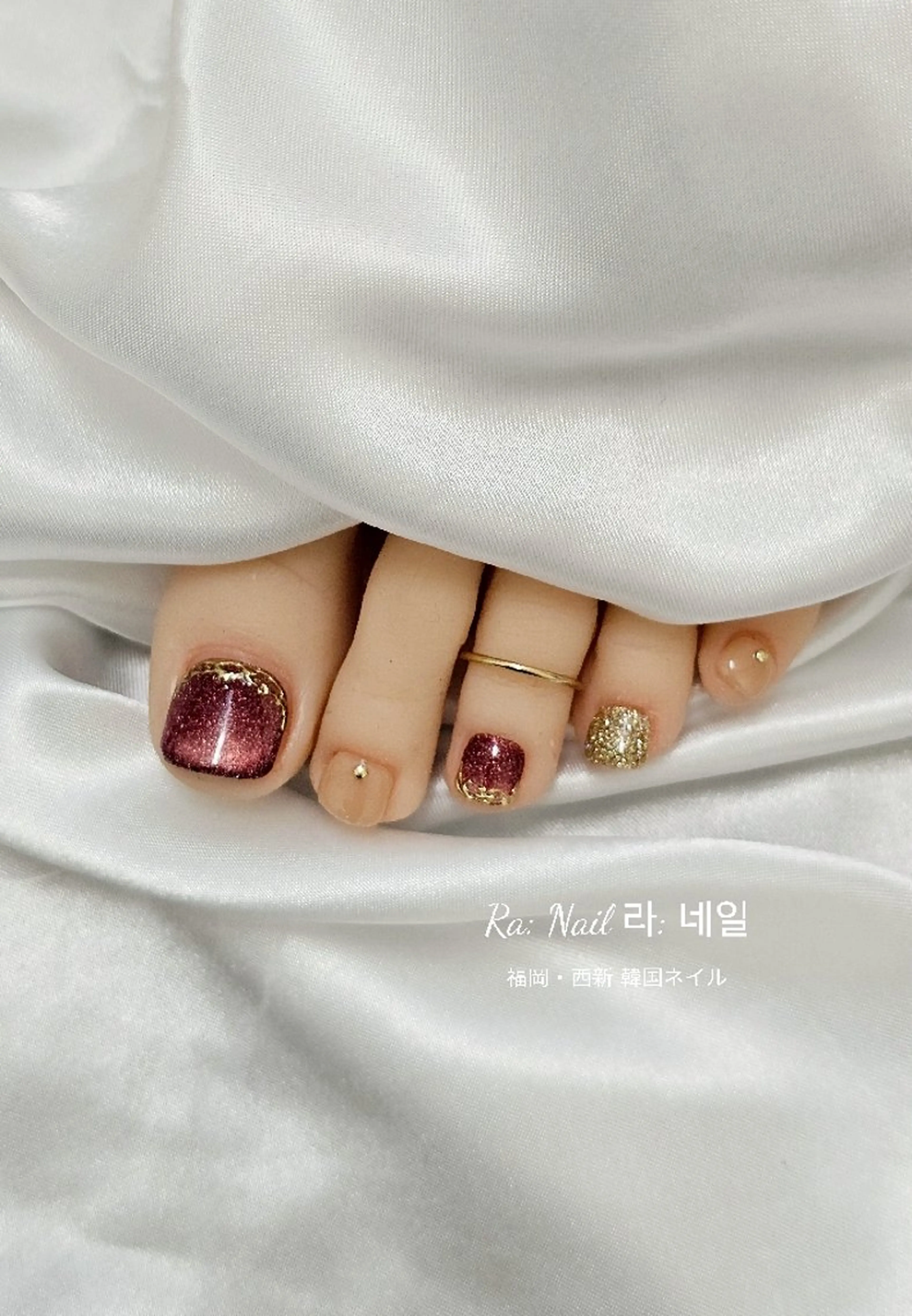 ネイル ネイルチップ Ra: Nail所属・Ra: nail    西新 韓国ネイルのネイルデザイン