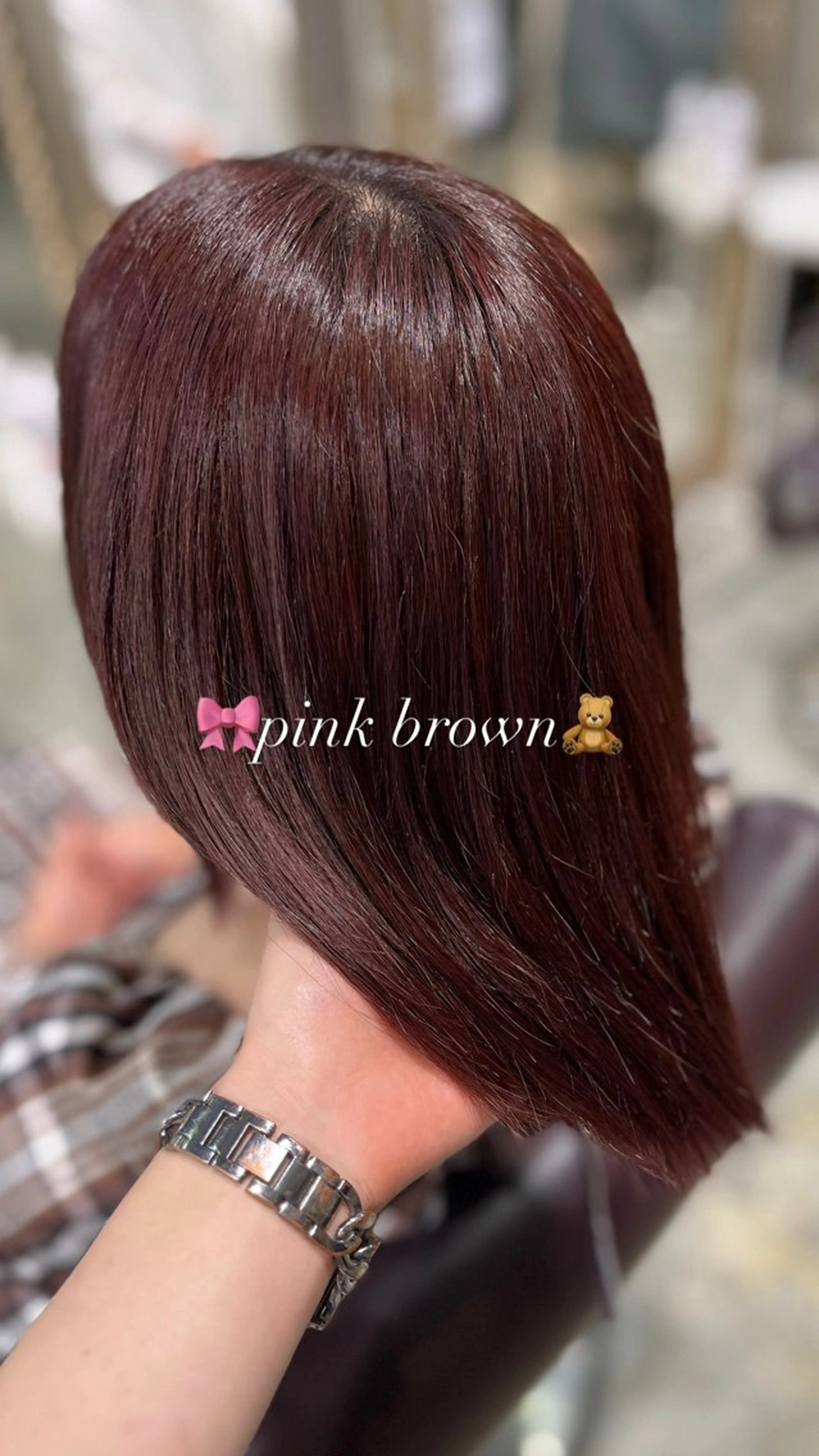 ミディアム カラー ヘアカラー トリートメント フェザーパーマ🌙 毛流れ yuzukiのヘアスタイル