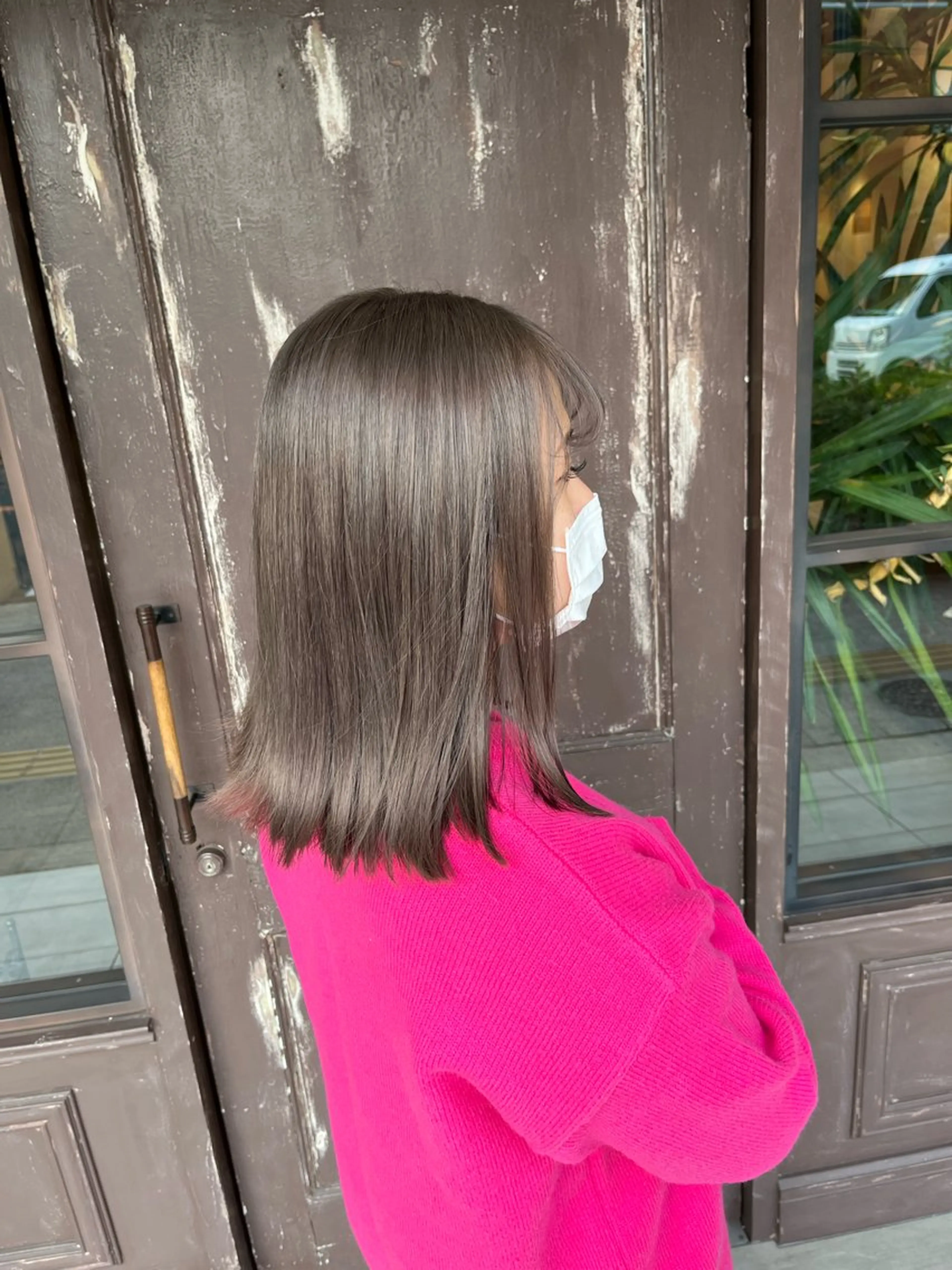 ミディアム カラー ヘアカラー トリートメント 川越 輝梨奈のヘアスタイル