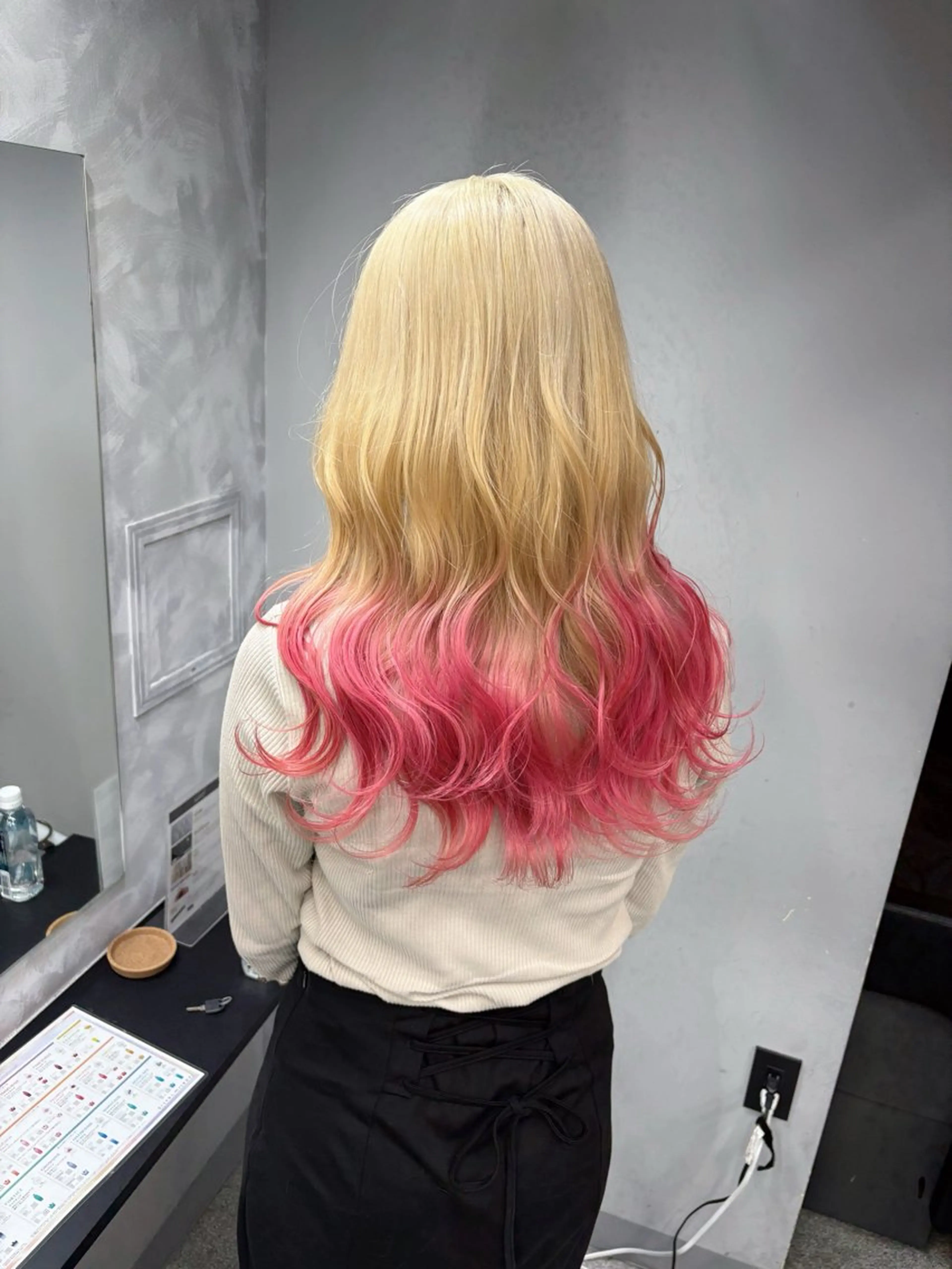 ロング カット ヘアカラー ブリーチ　BAM BIのヘアスタイル