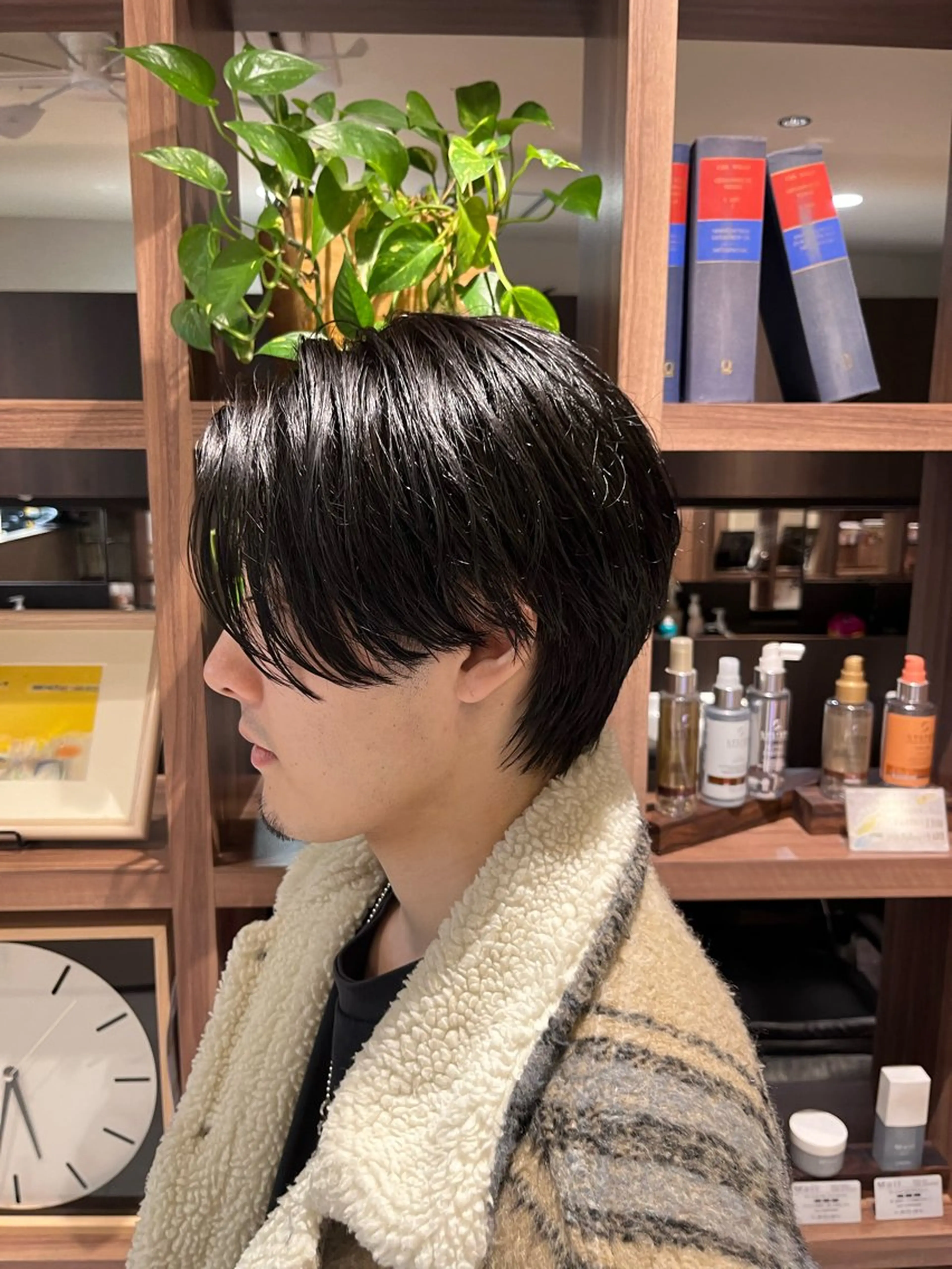 ショート カラー メンズ センターパート dogstar小林諒 レイヤー/パーマのヘアスタイル