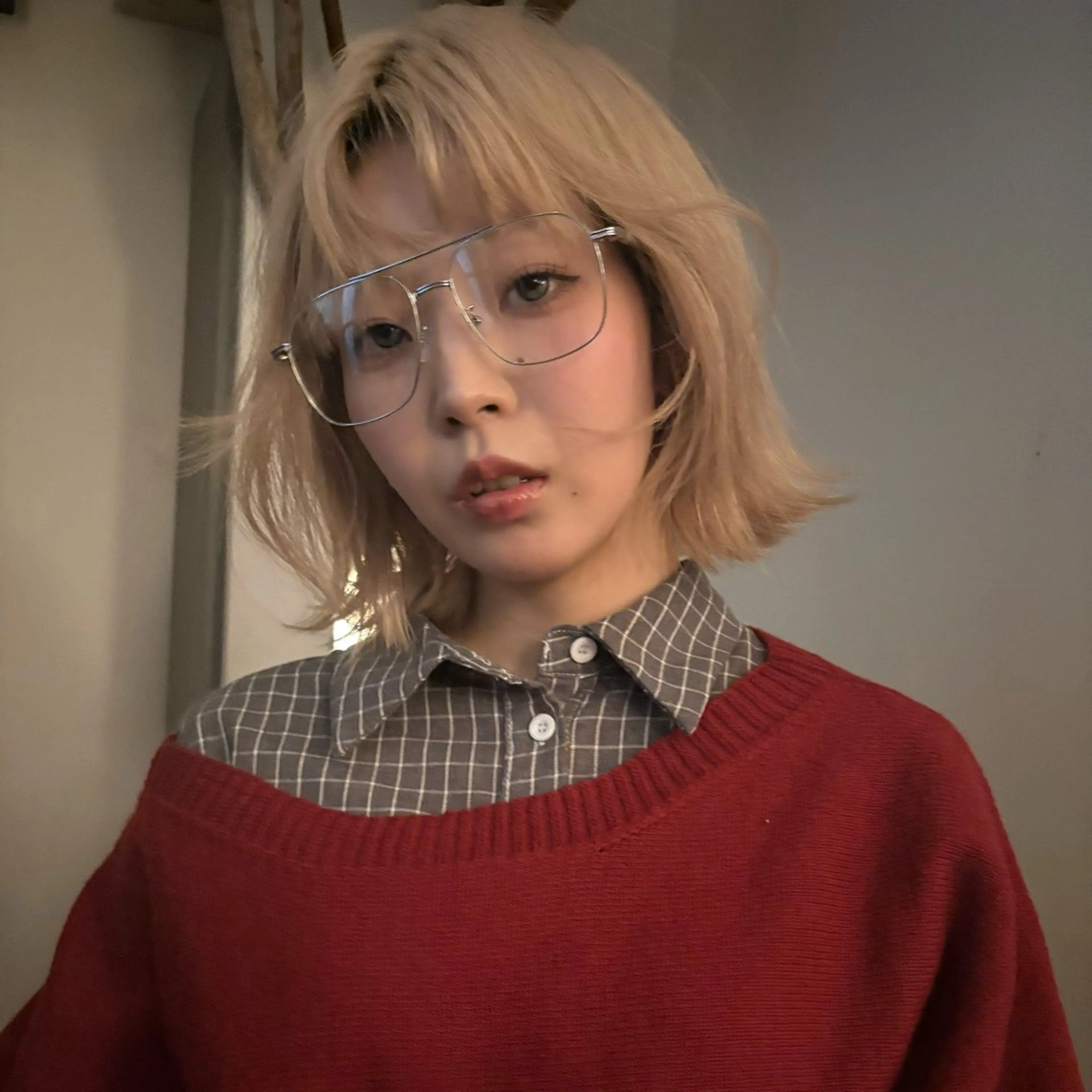 ミディアム sity.　天神　大名所属・ブリーチなしカラー 暖色カラーのヘアスタイル