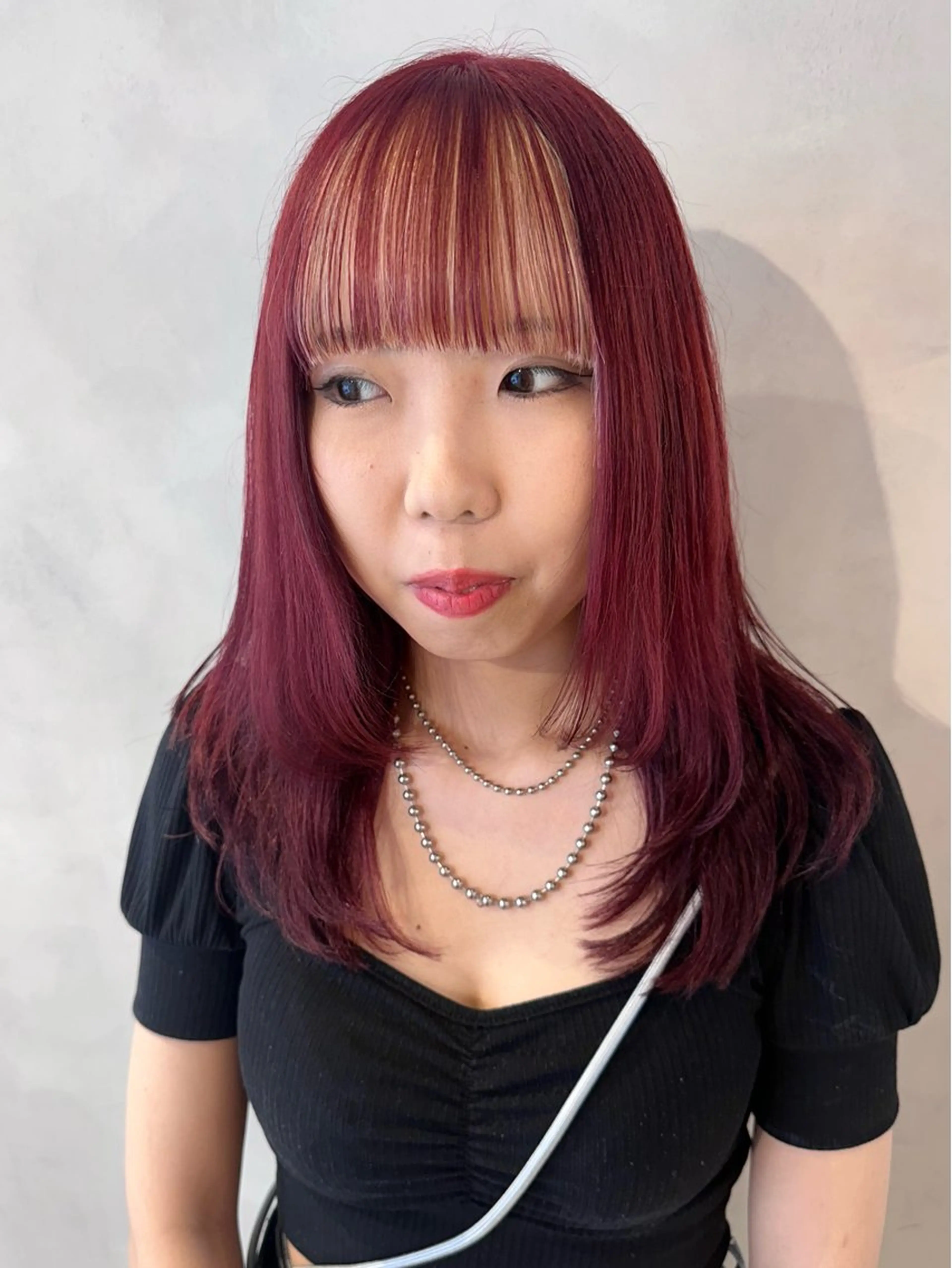 セミロング ヘアカラー トリートメント デザインカラー/パー マ🦖外岡咲希🦖のヘアスタイル