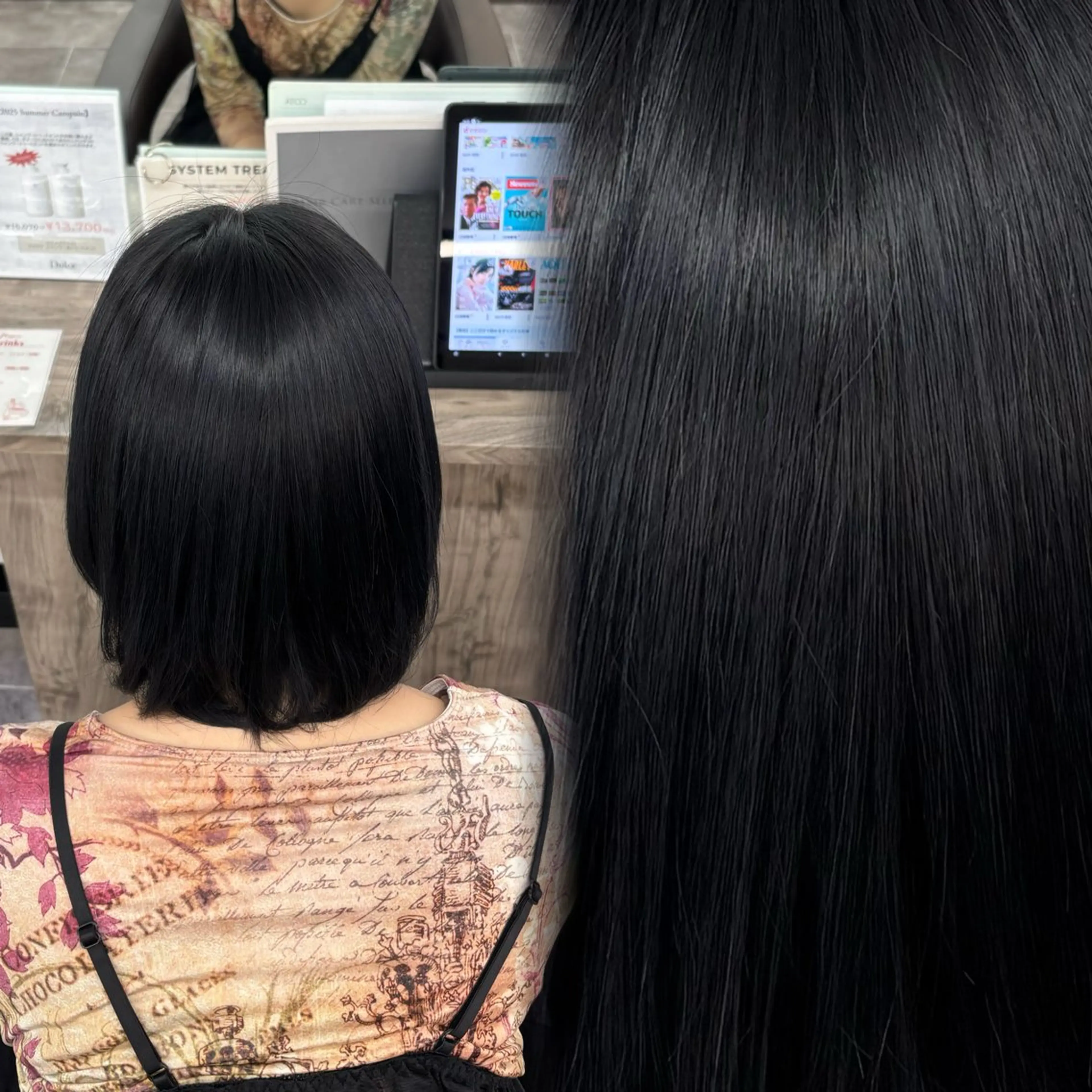 ショート カラー ブルーカラー 透明感カラー ヘアカラー 艶髪/韓国ヘア/ 透明感カラー/ トワのヘアスタイル