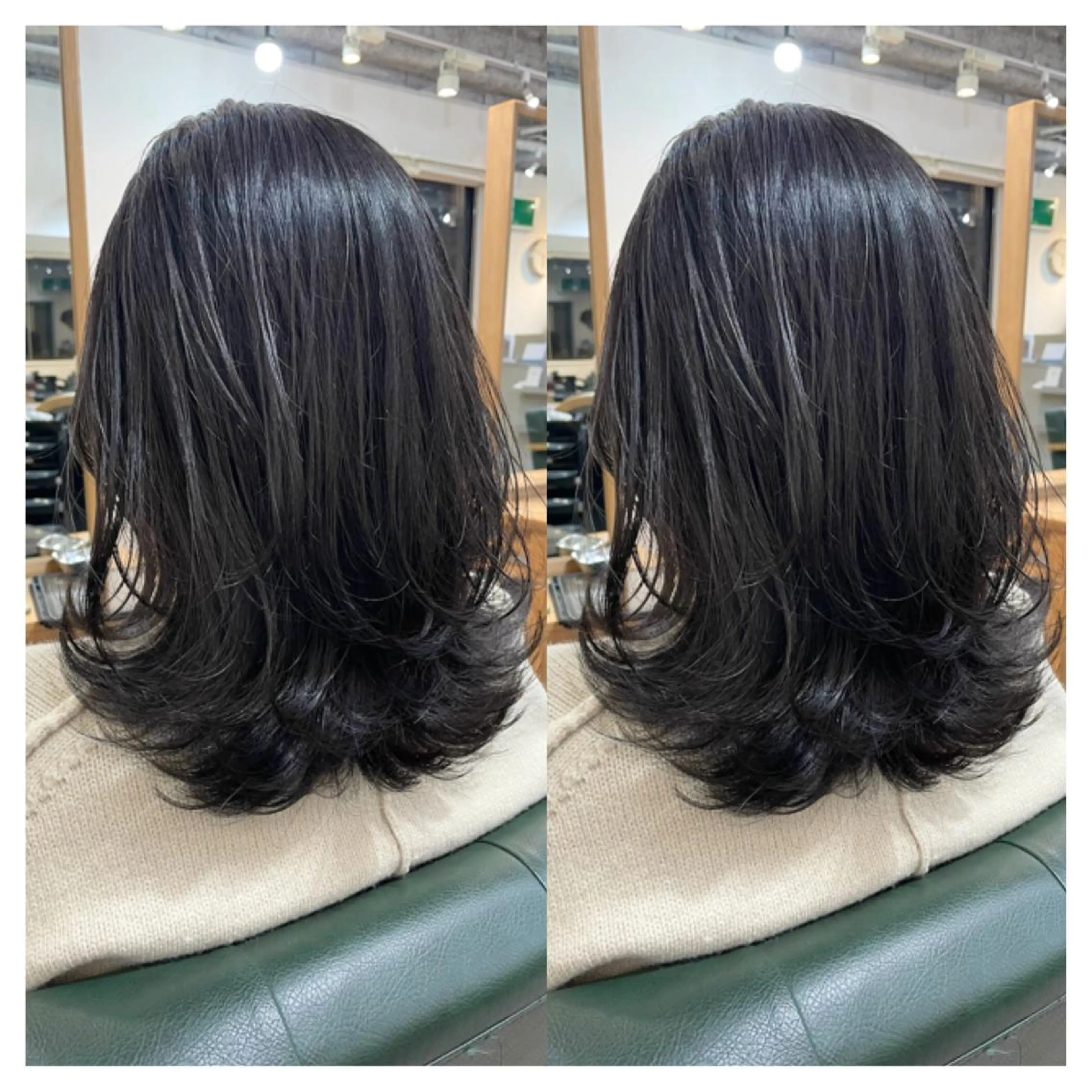 ミディアム カラー カット ヘアカラー トリートメント 村山 茉衣のヘアスタイル