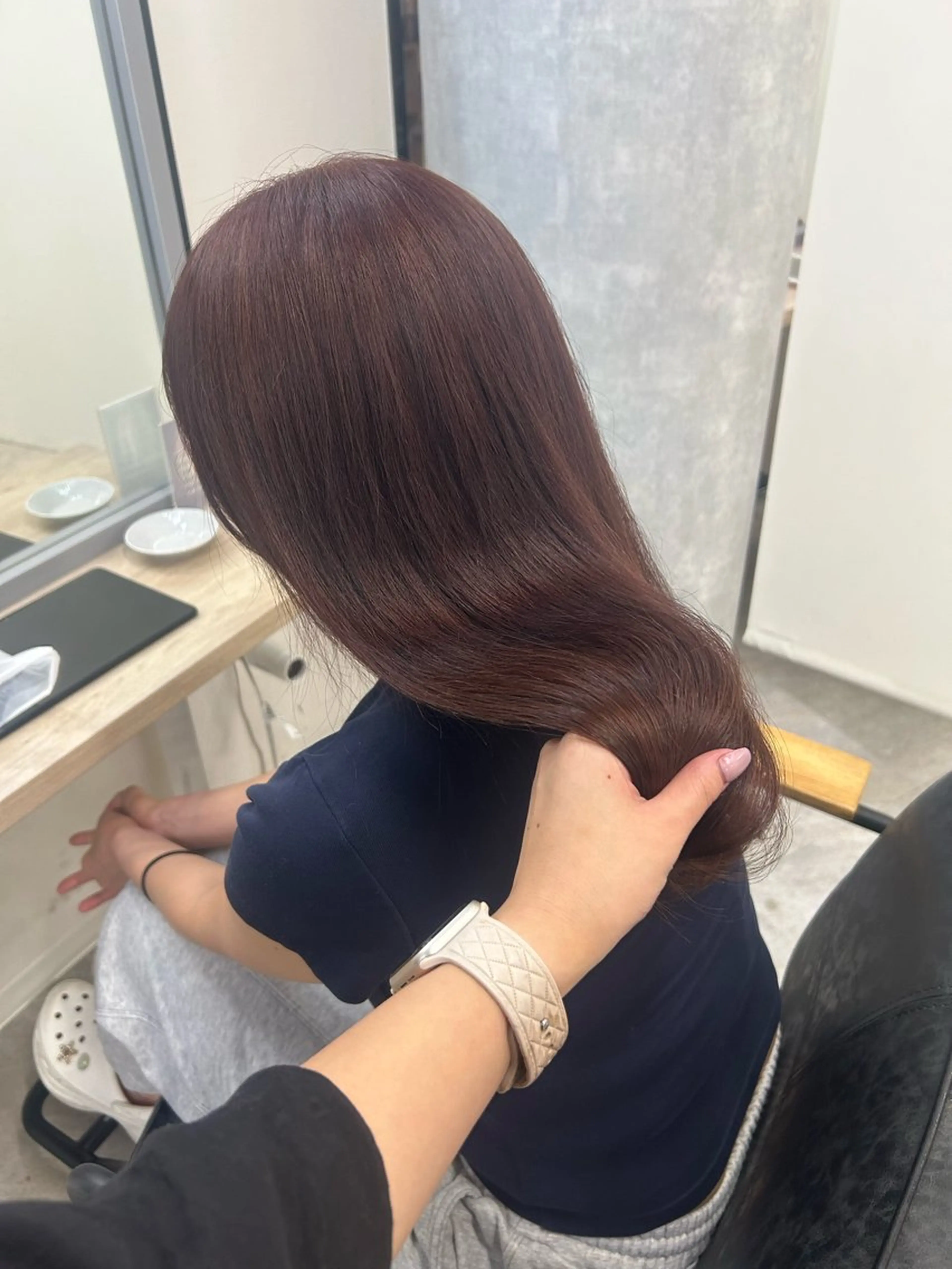 ロング カラー カット ヘアカラー トリートメント otoha✳︎ くすみカラーのヘアスタイル