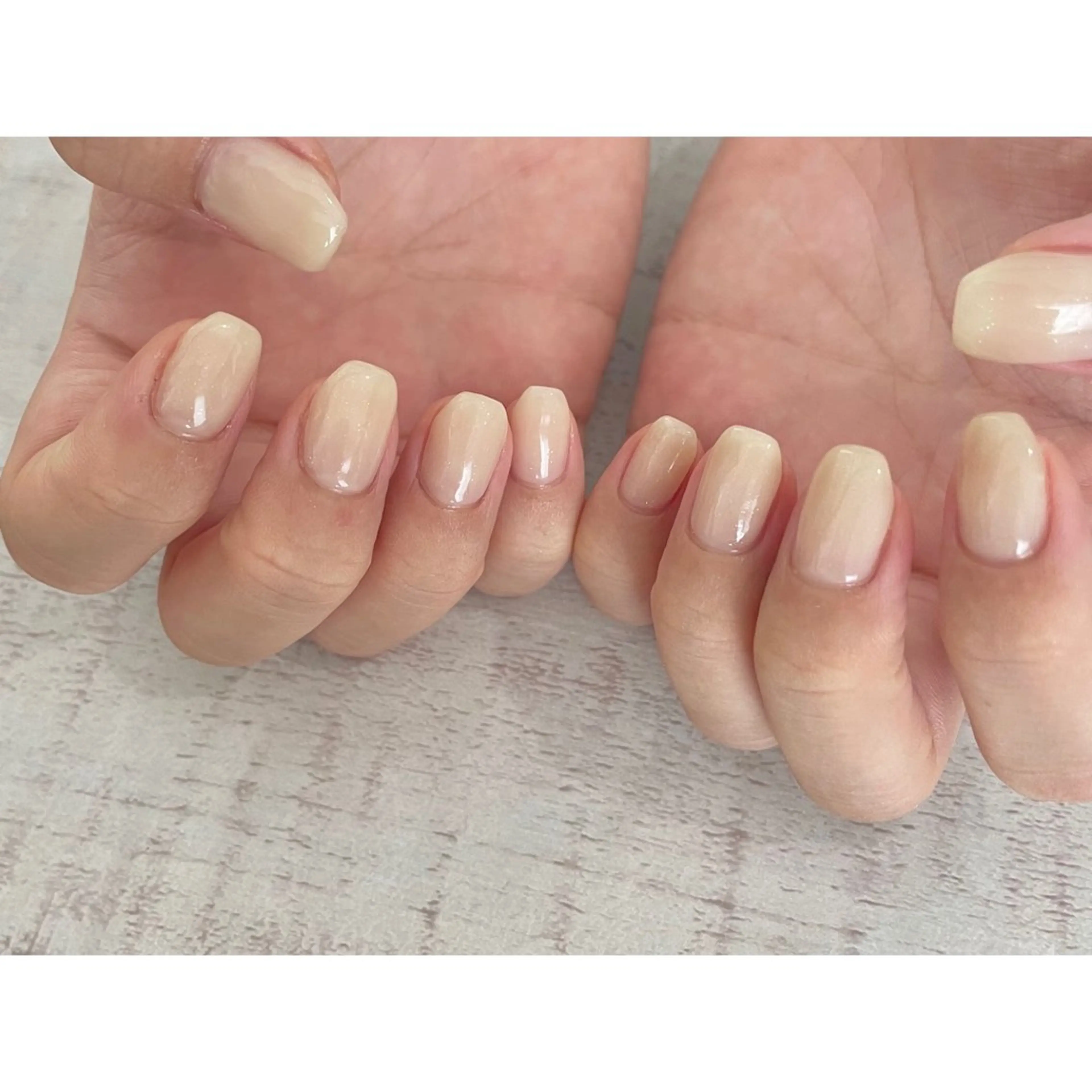 ネイル ワンカラーネイル 𖡼 yumenoのネイルデザイン