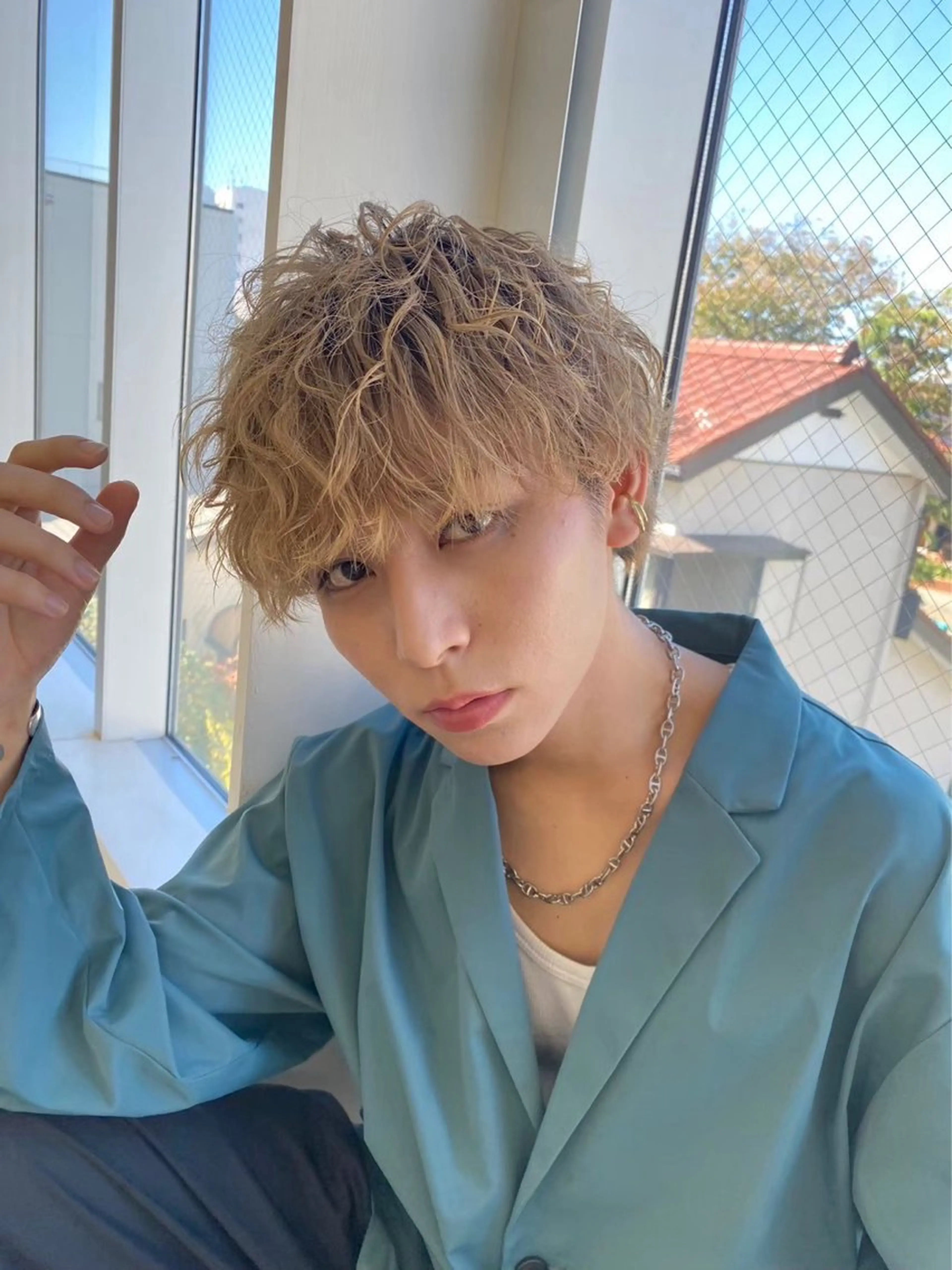 カラー パーマ メンズ 石川 歳也のヘアスタイル