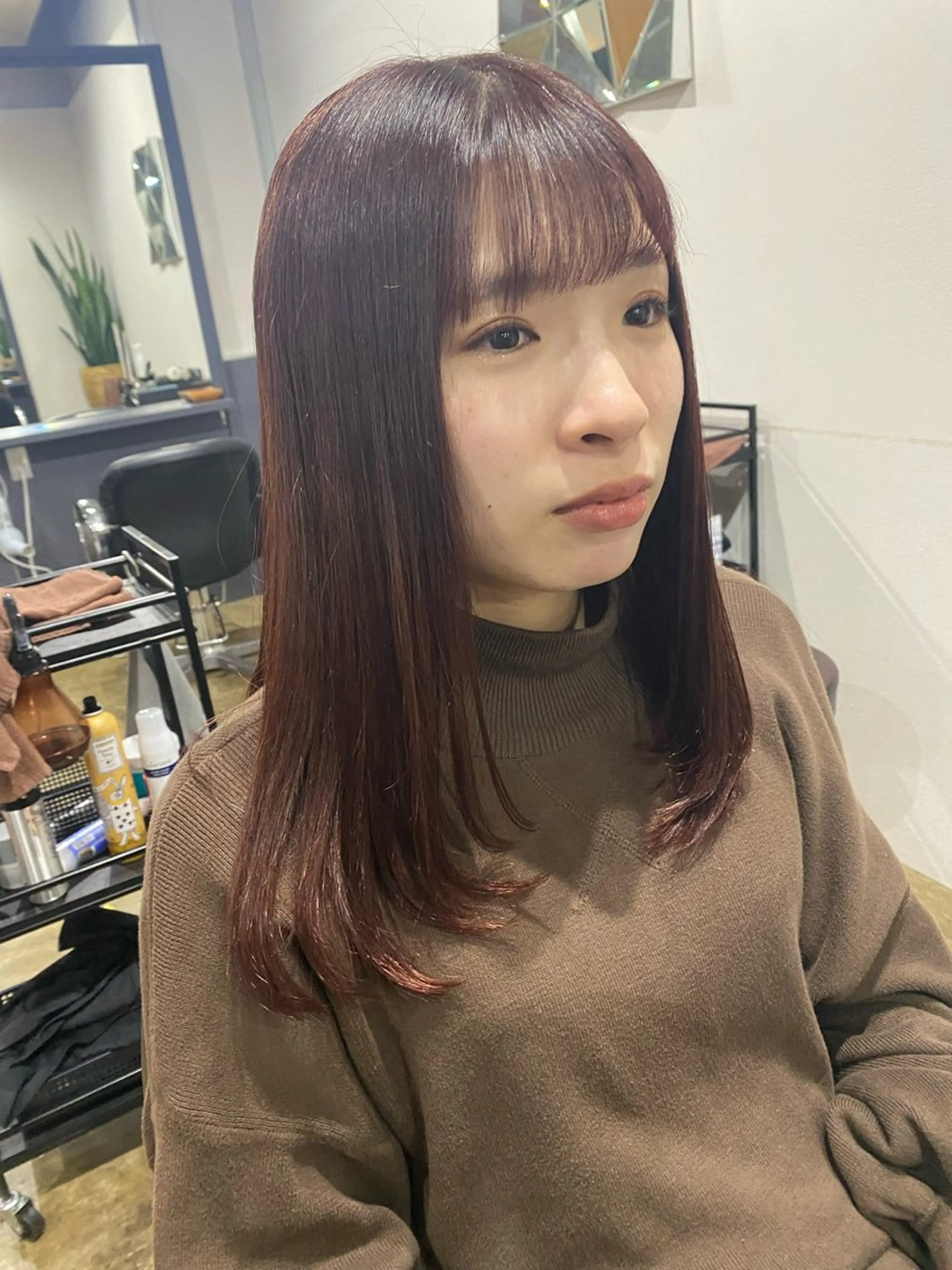 ロング カット ヘアカラー new.本川越店所属・くせ毛多毛特化 高橋　淳のヘアスタイル