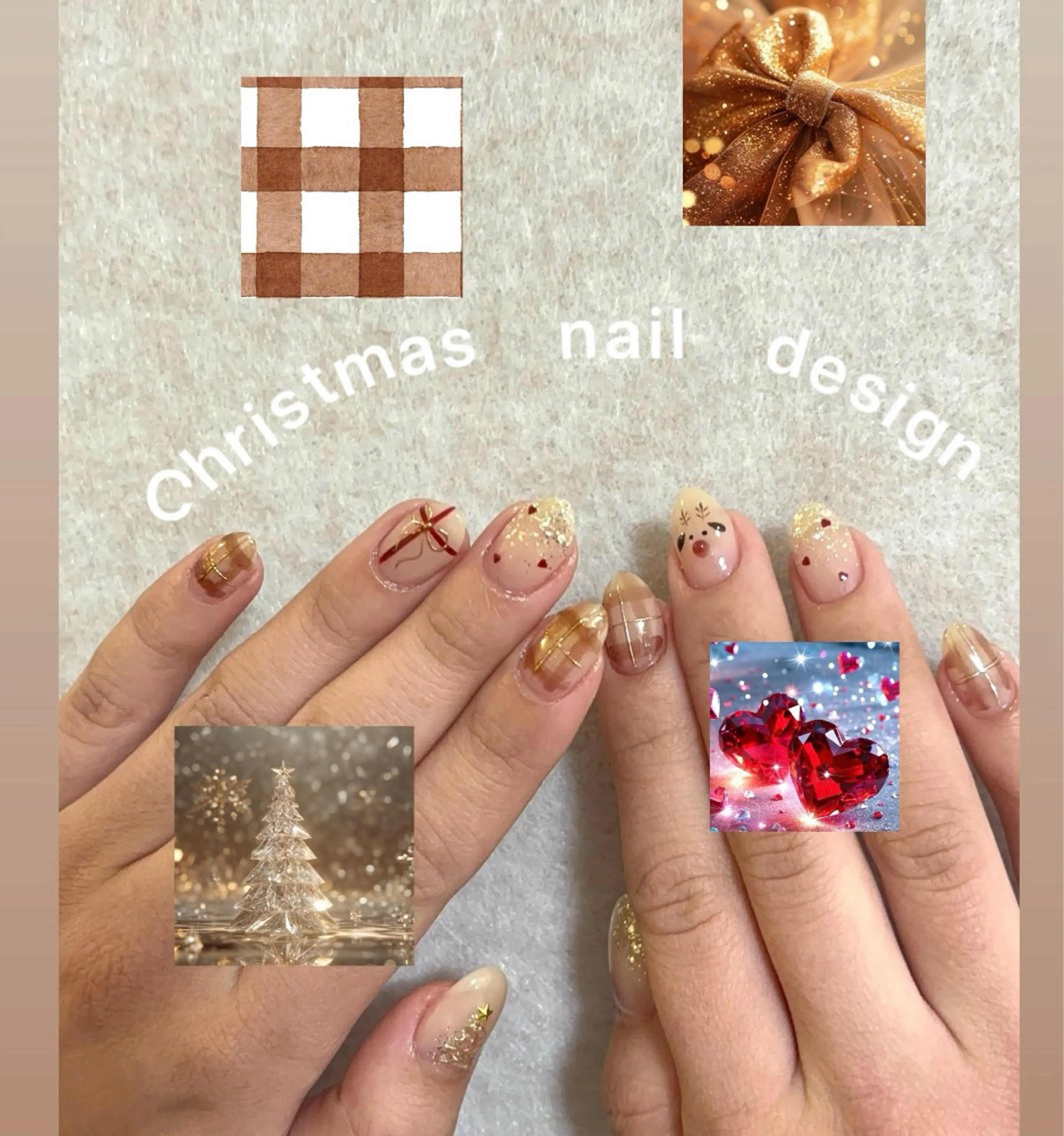 ネイル 冬ネイル クリスマス ハンドネイル Nonno所属・nonno. icaのネイルデザイン