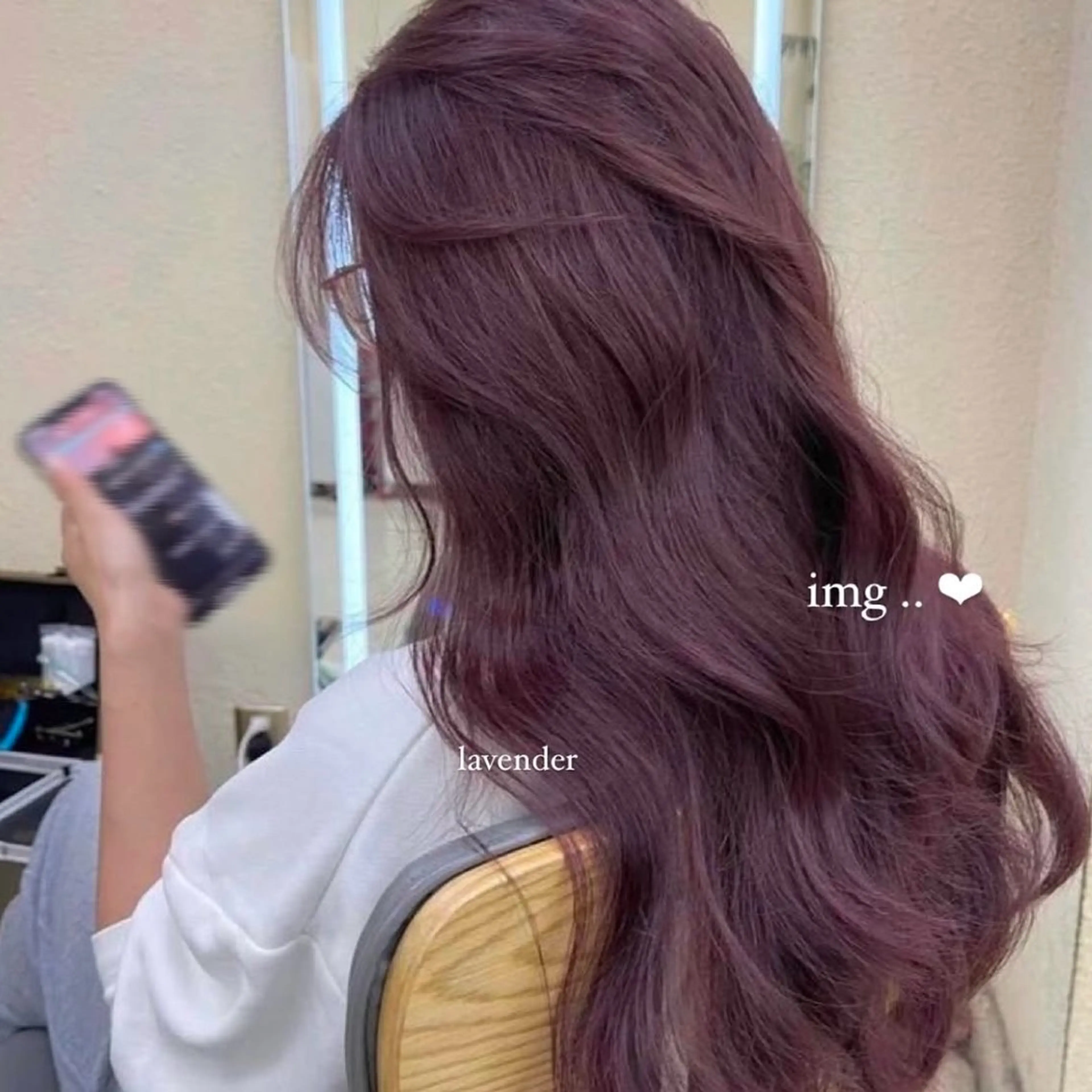 セミロング カラー モテ艶韓国ヘア 🤍りんのヘアスタイル