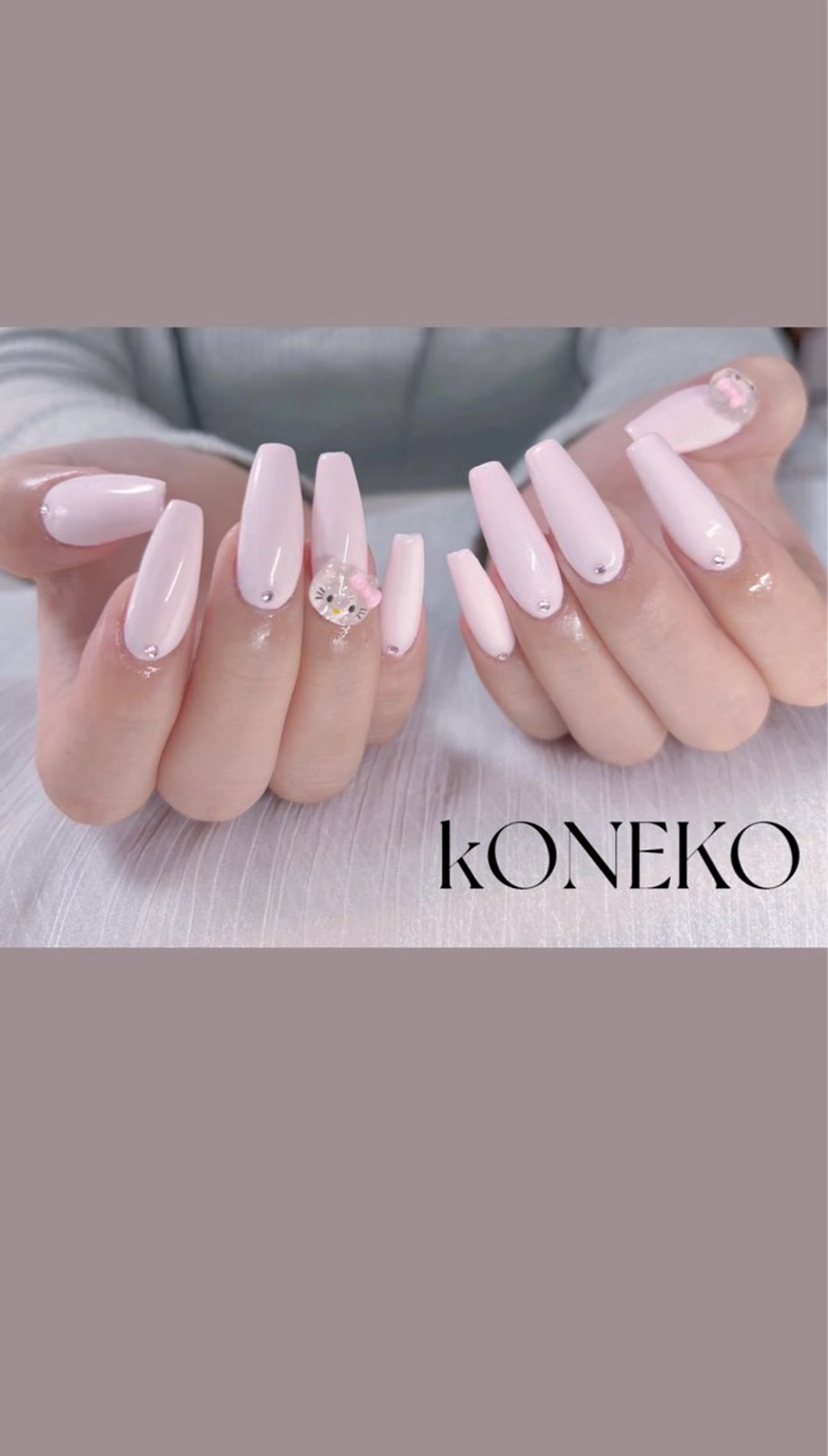 ネイル ハンドネイル コネコネイルサロン モデル用のネイルデザイン