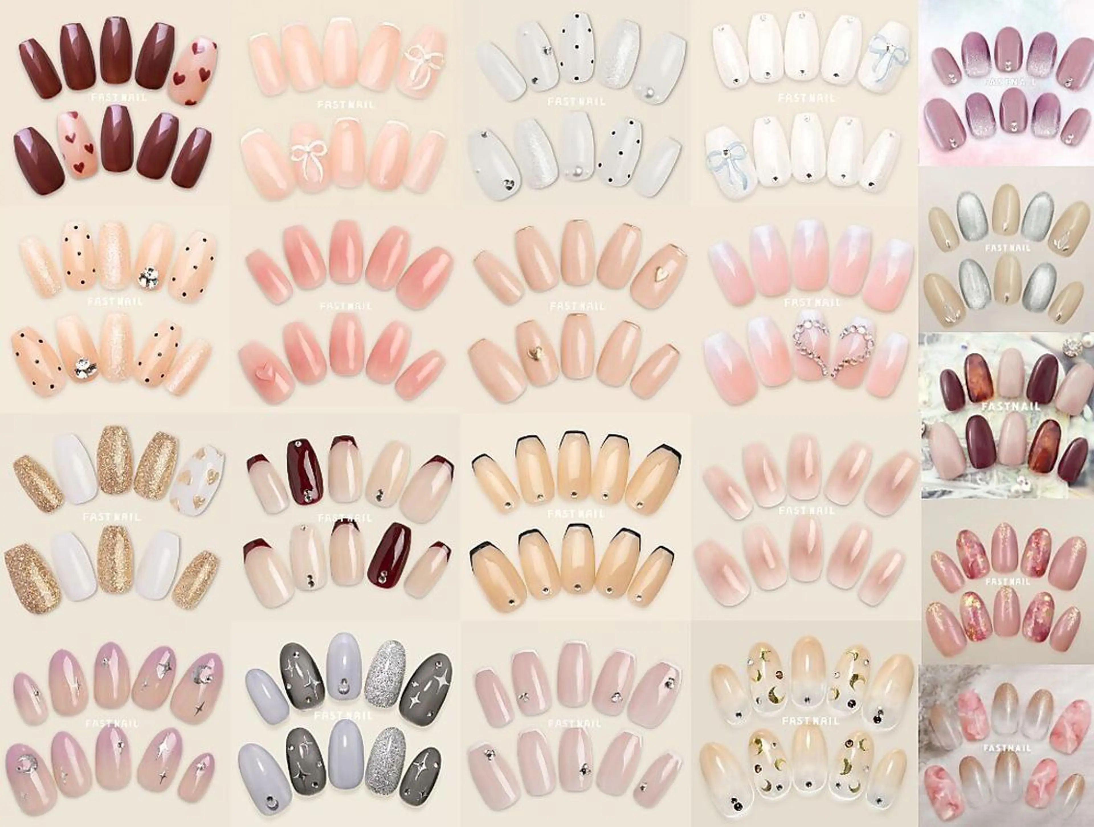 ネイル ジェルネイル マグネットネイル ニュアンスネイル オフィスネイル パラジェル FASTNAIL 立川店のネイルデザイン