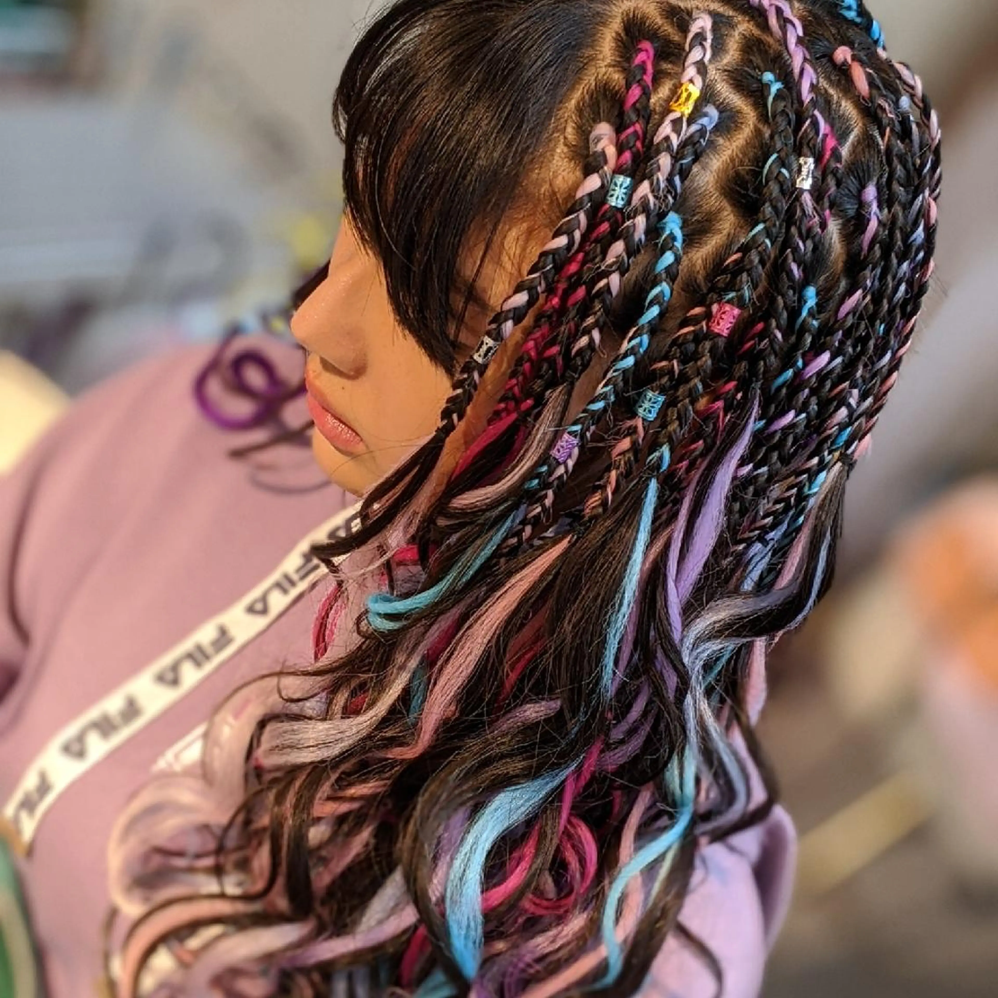 ロング ヘアアレンジ エクステ scamp ★のヘアスタイル