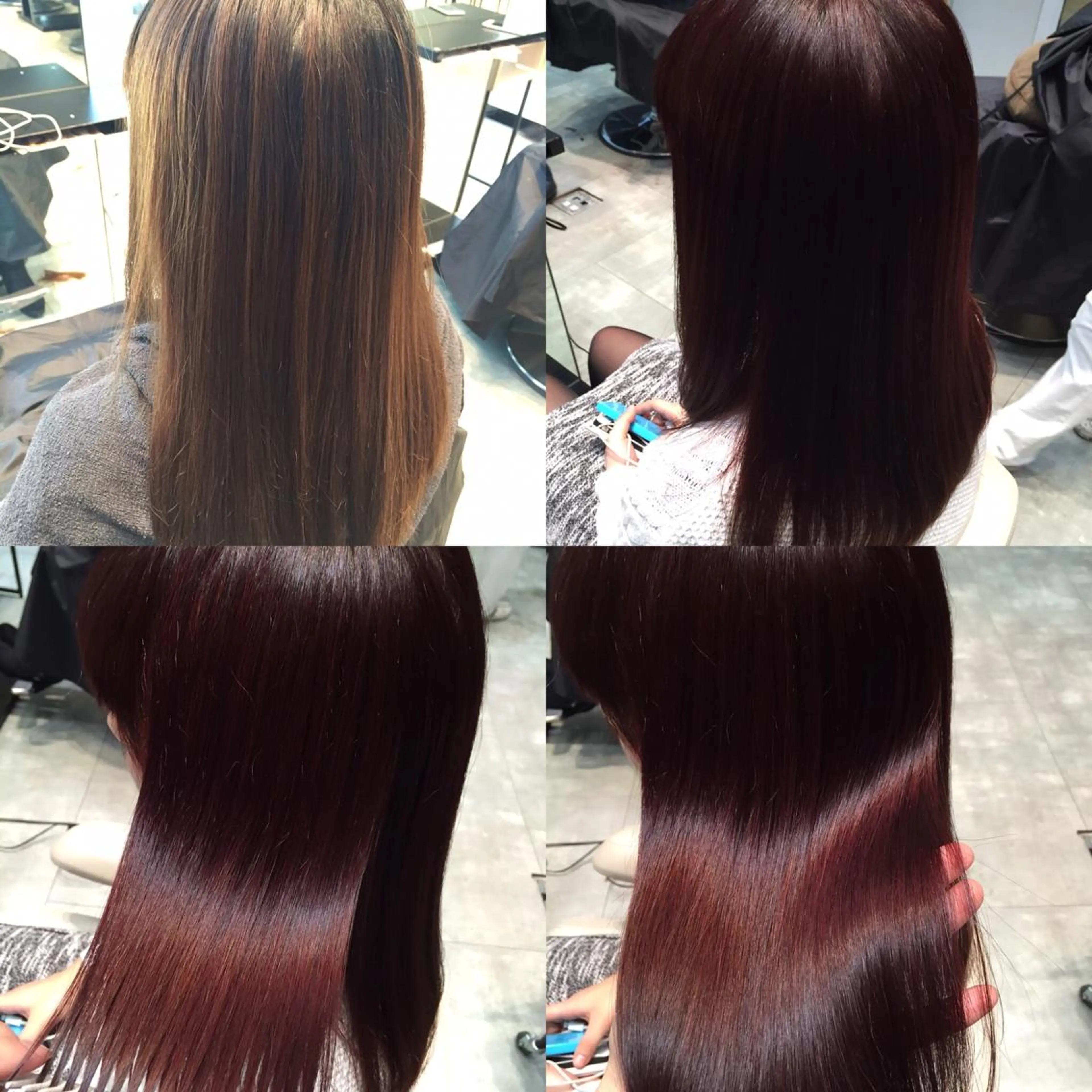 ショート ミディアム セミロング ロング カラー ブラウンカラー ピンクカラー ピンクブラウン Re:ta KANZOのヘアスタイル