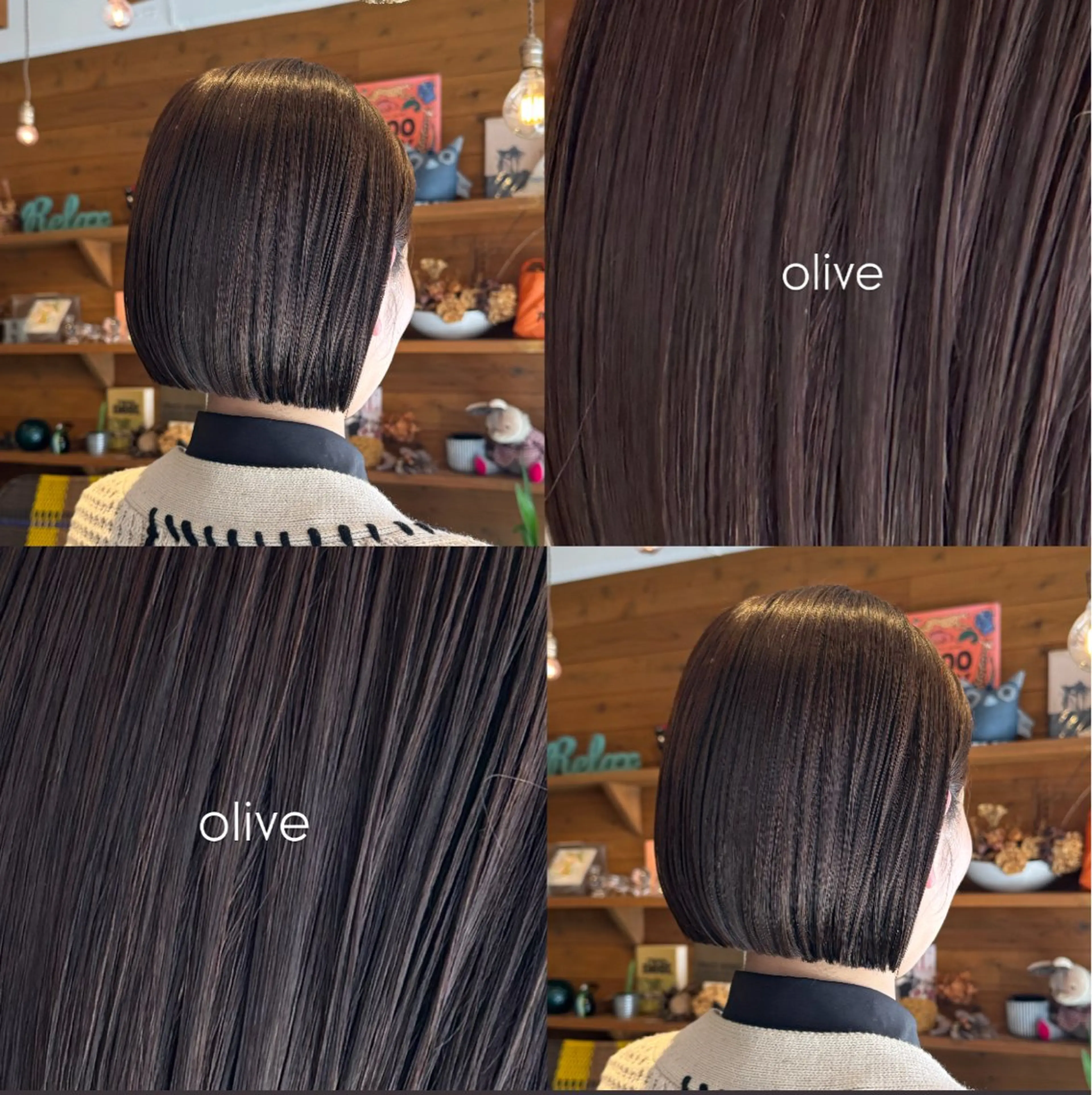 カラー 透明感カラー オレンジ Revie  hair所属・Hiyori/透明感 /ボブ/矢場町のヘアスタイル