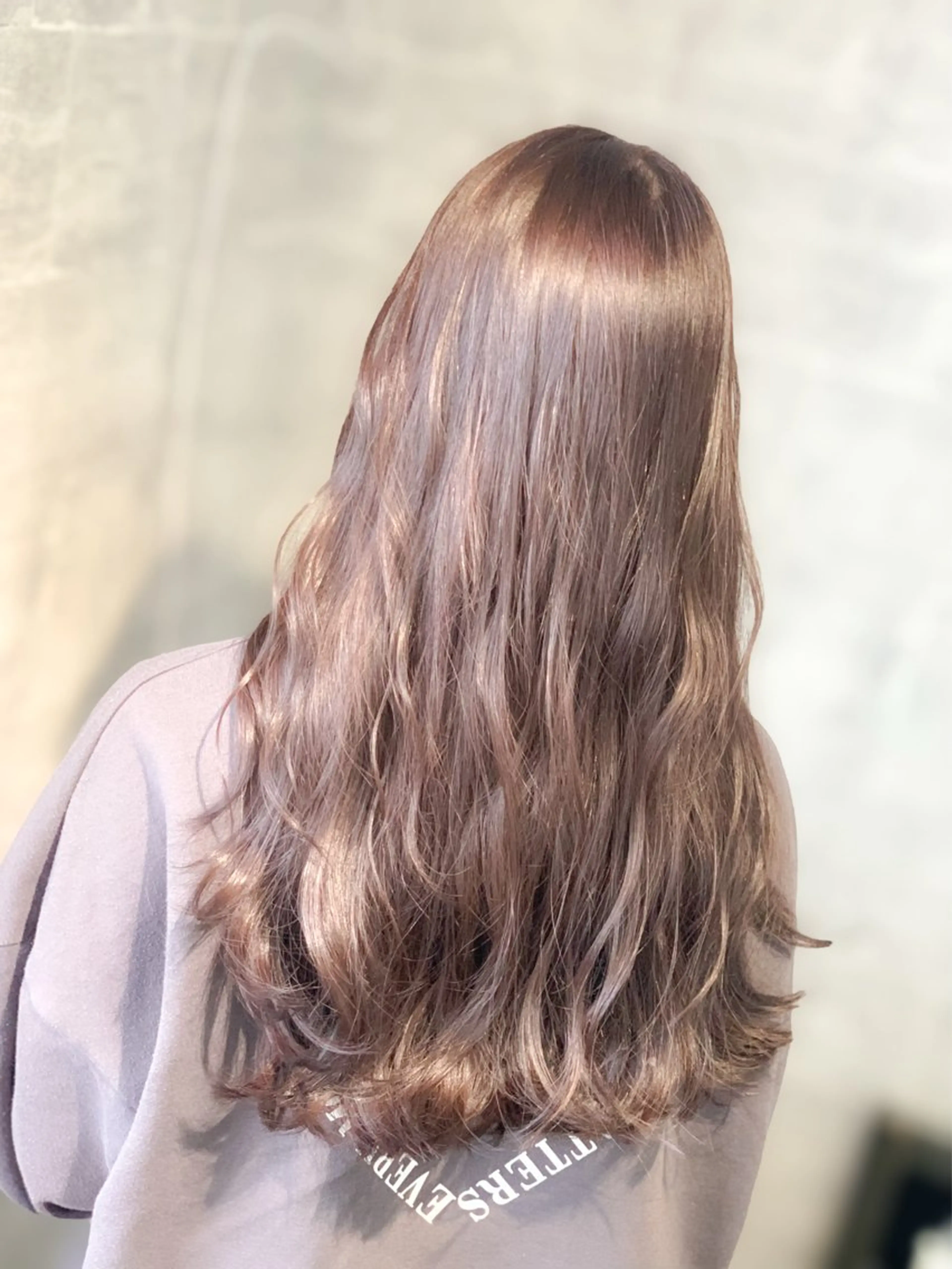 ロング ボブ ハイライト 髪質改善 韓国風ヘア レイヤーカット ank classic hair【アンククラシックヘアー】所属・バレイヤージュ ハイライト　齋藤祐哉のヘアスタイル