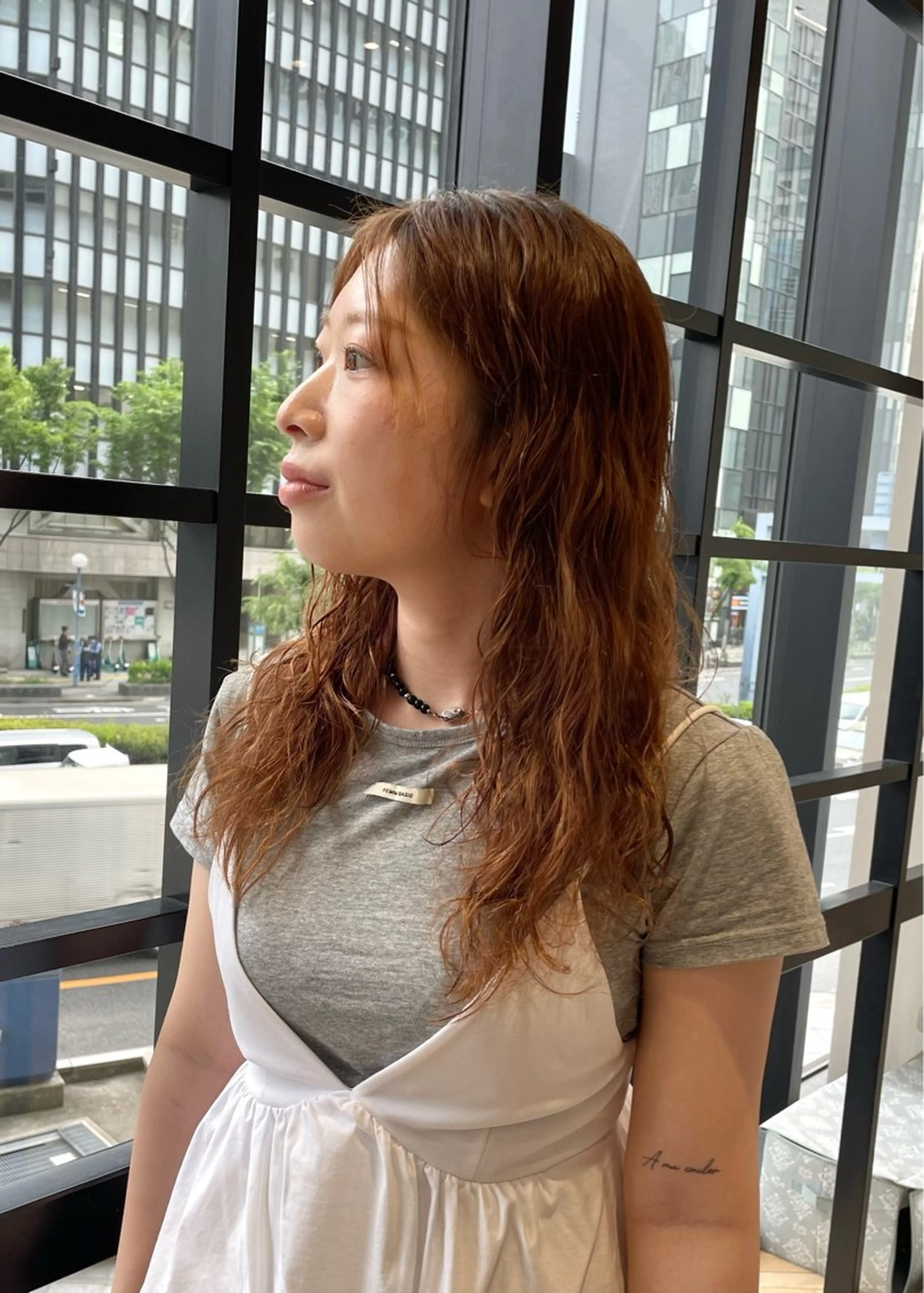 ロング パーマ ELLE salon サエのヘアスタイル