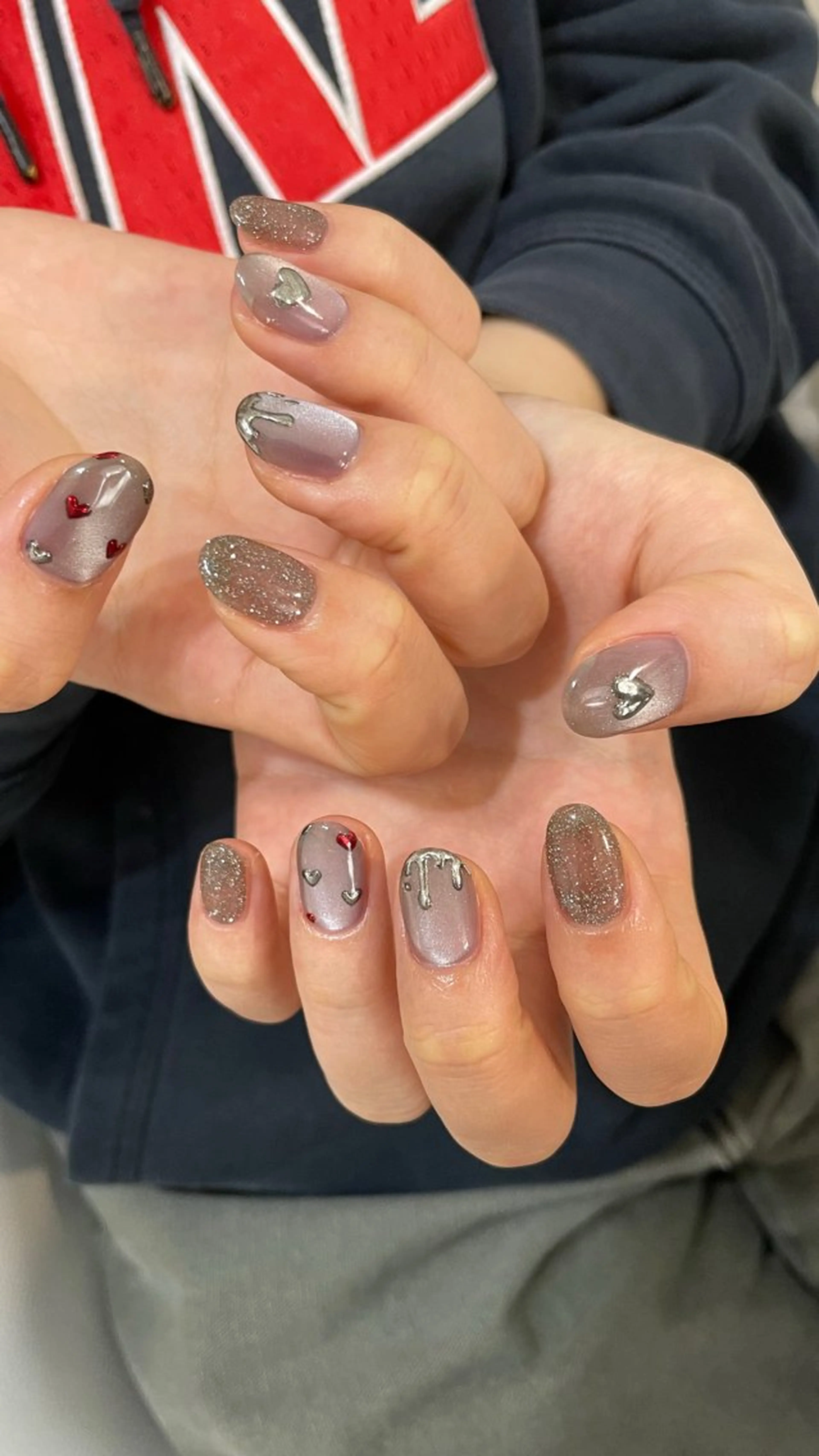 ネイル フラッシュネイル マグネットネイル ミラーネイル nail salon CIELのネイルデザイン