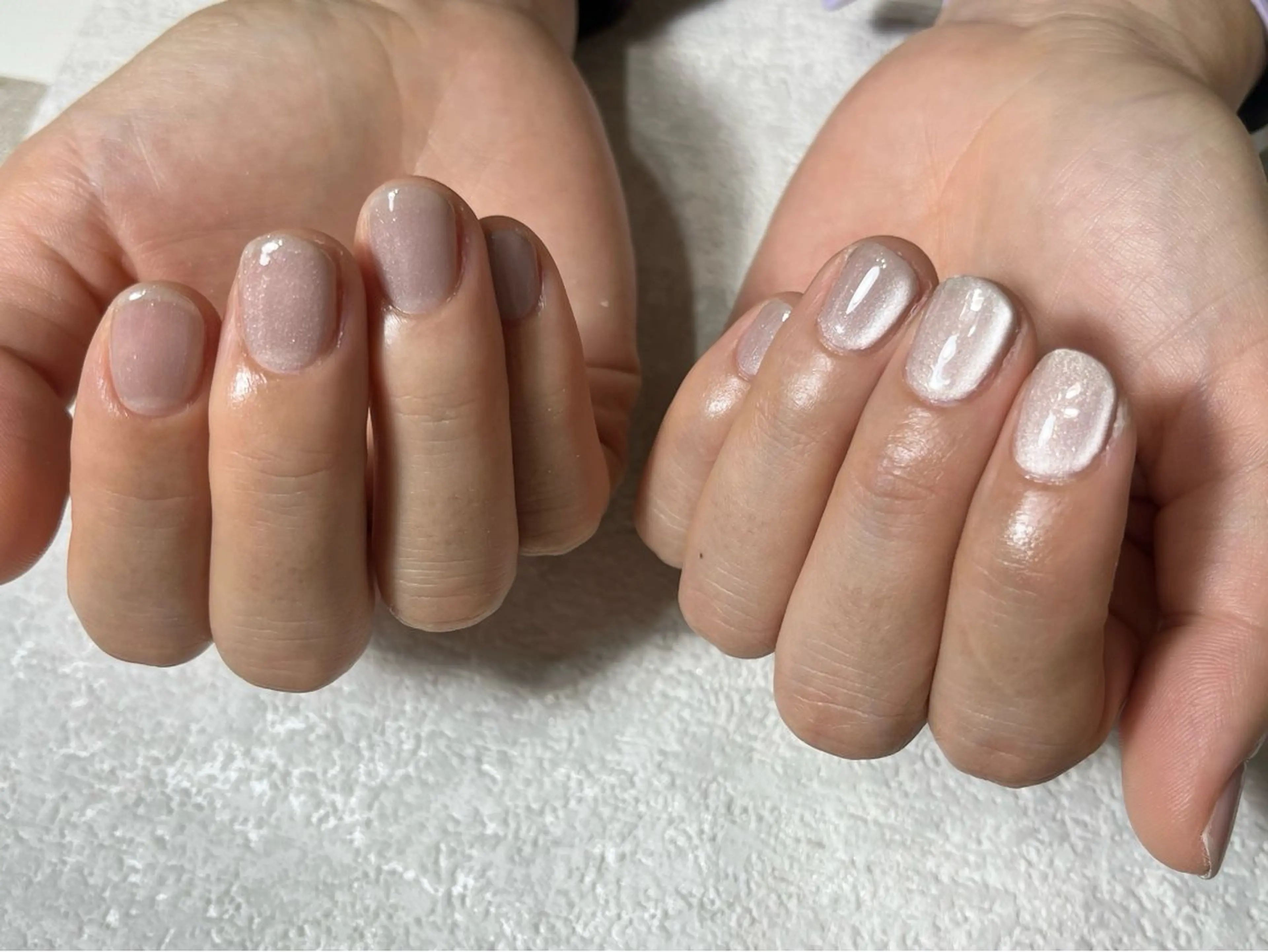 ネイル オーロラネイル フットネイル フレンチネイル ジェルネイル 韓国ネイル kikinail 溝の口のネイルデザイン