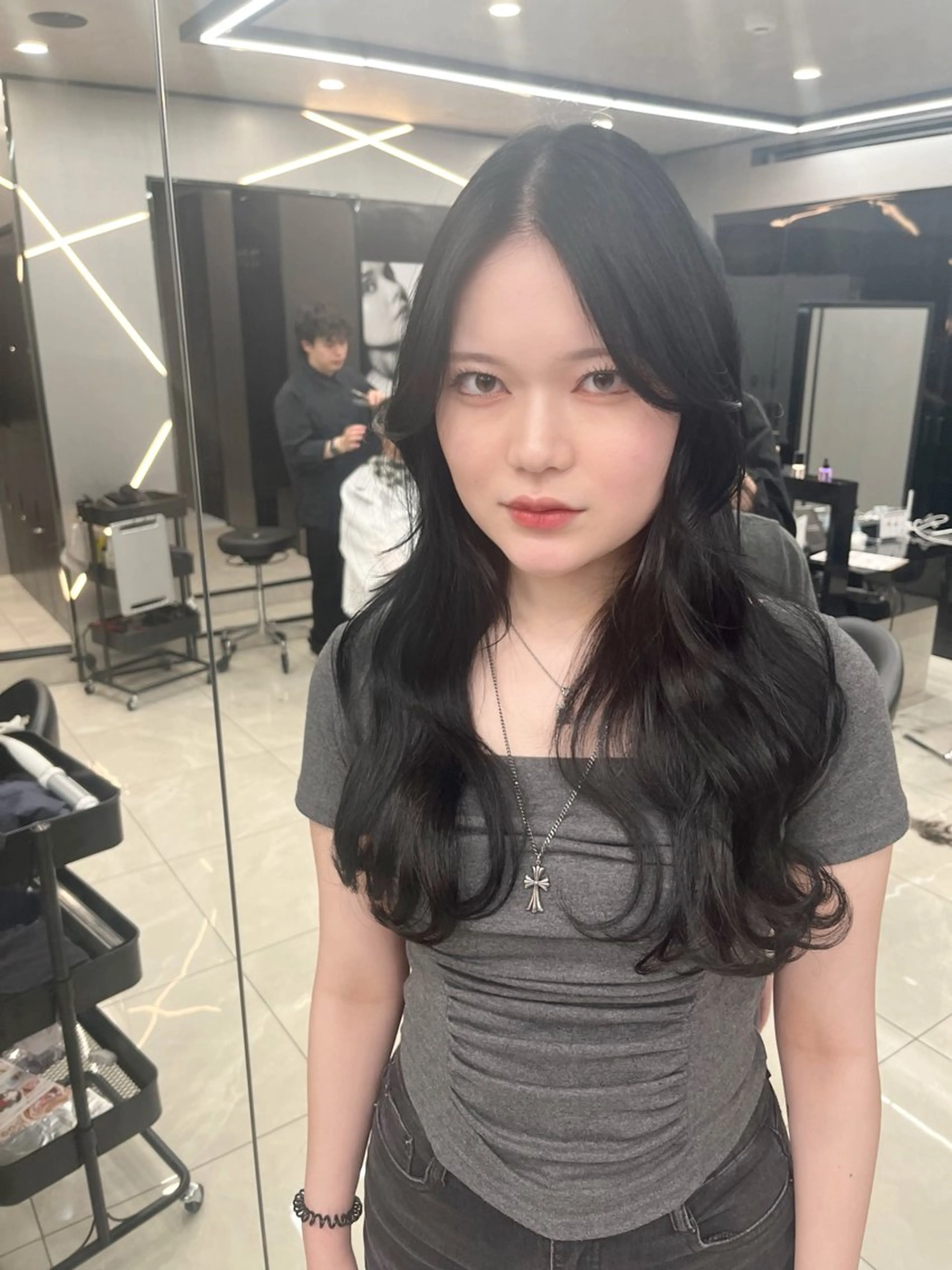 セミロング パーマ hair salon Ranun髪質改善のヘアスタイル