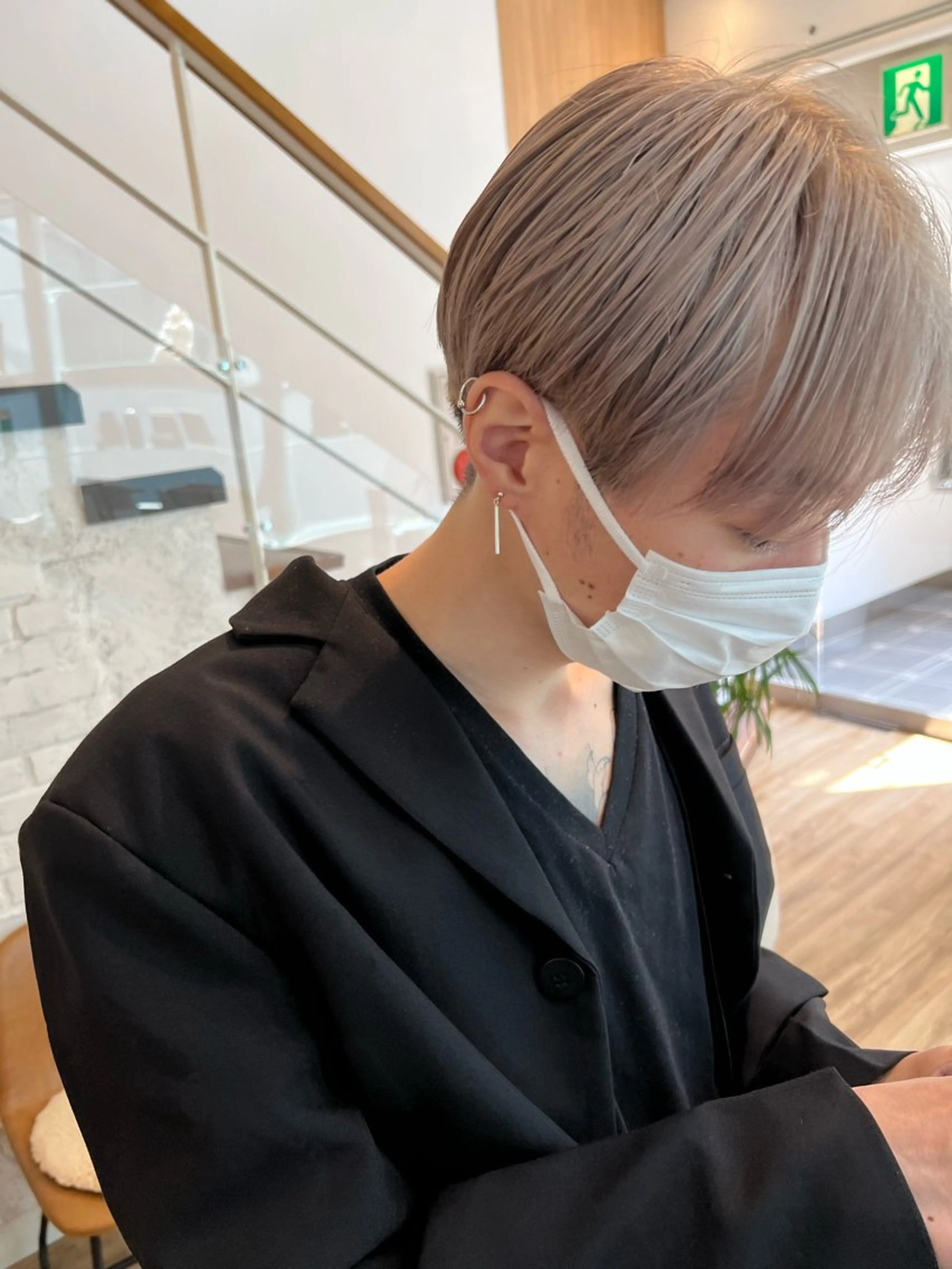 カラー メンズ 池田理紗/メンズ カット/切りっぱなしのヘアスタイル