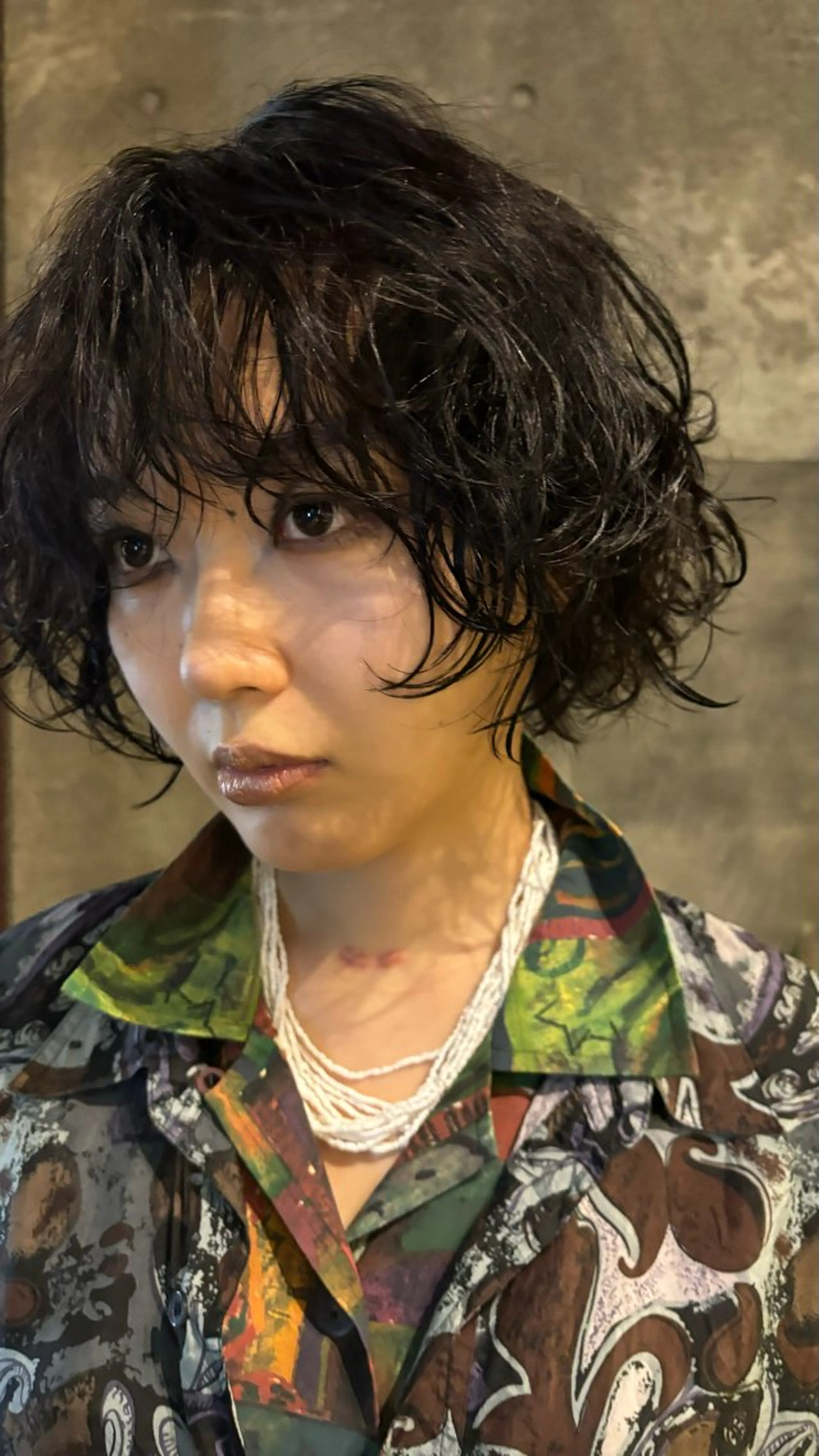 ショート カラー パーマ ヘアアレンジ パーマ トリートメント ヘッドスパ marino マリノのヘアスタイル