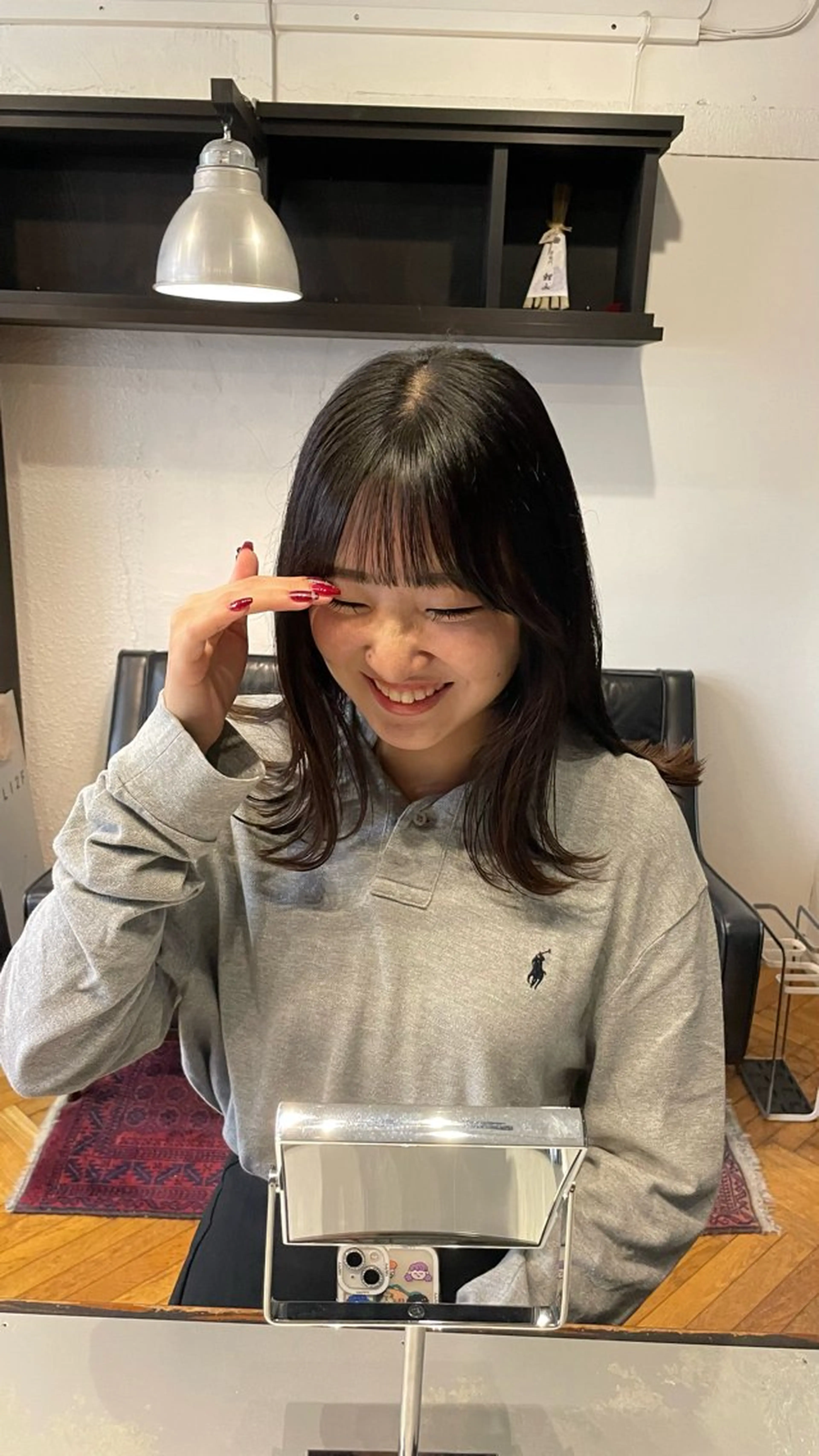 セミロング ハラダ クルミのヘアスタイル