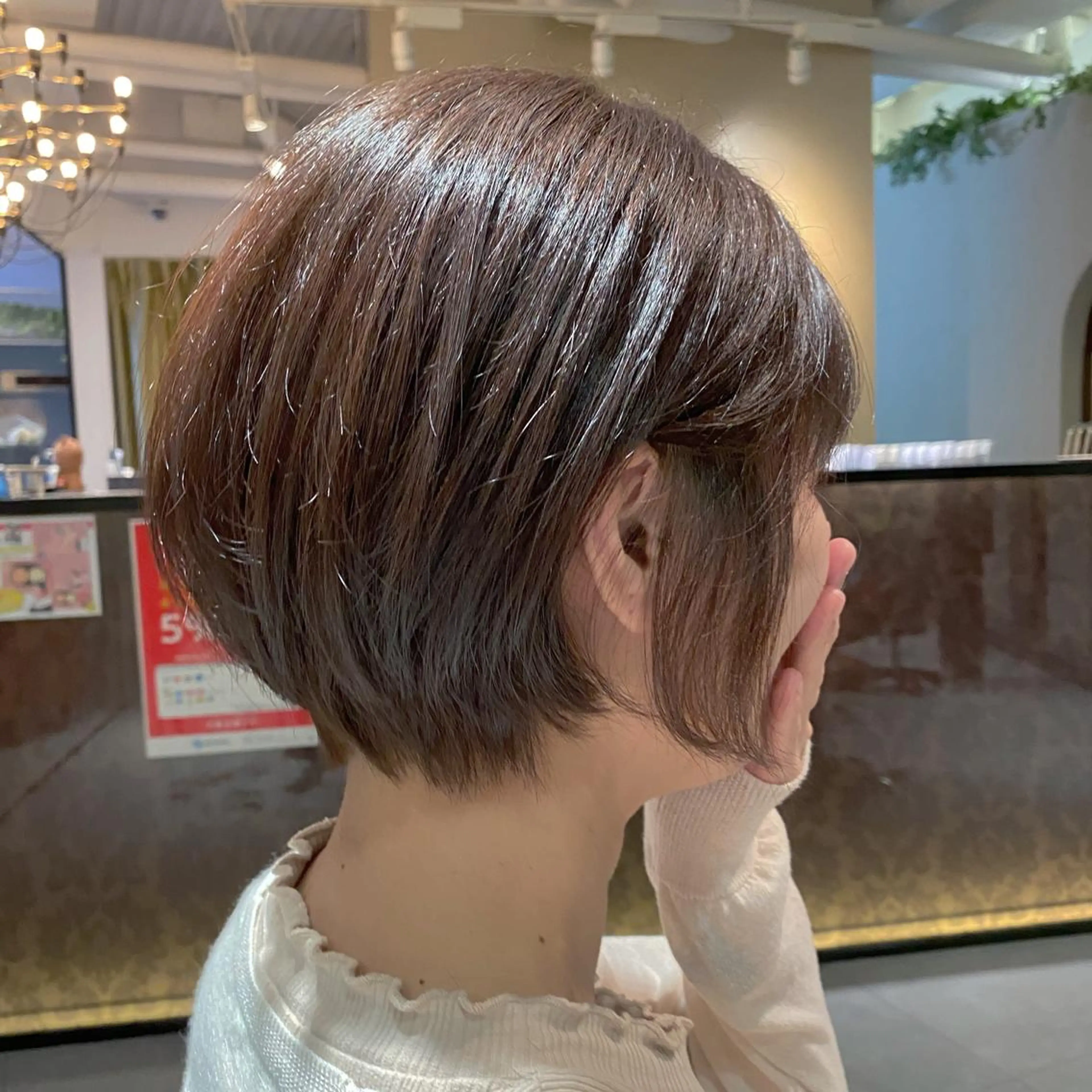 ショート ショートヘア カット ヘアカラー トリートメント 縮毛矯正・暗髪 ・ショート　橋本🐶のヘアスタイル