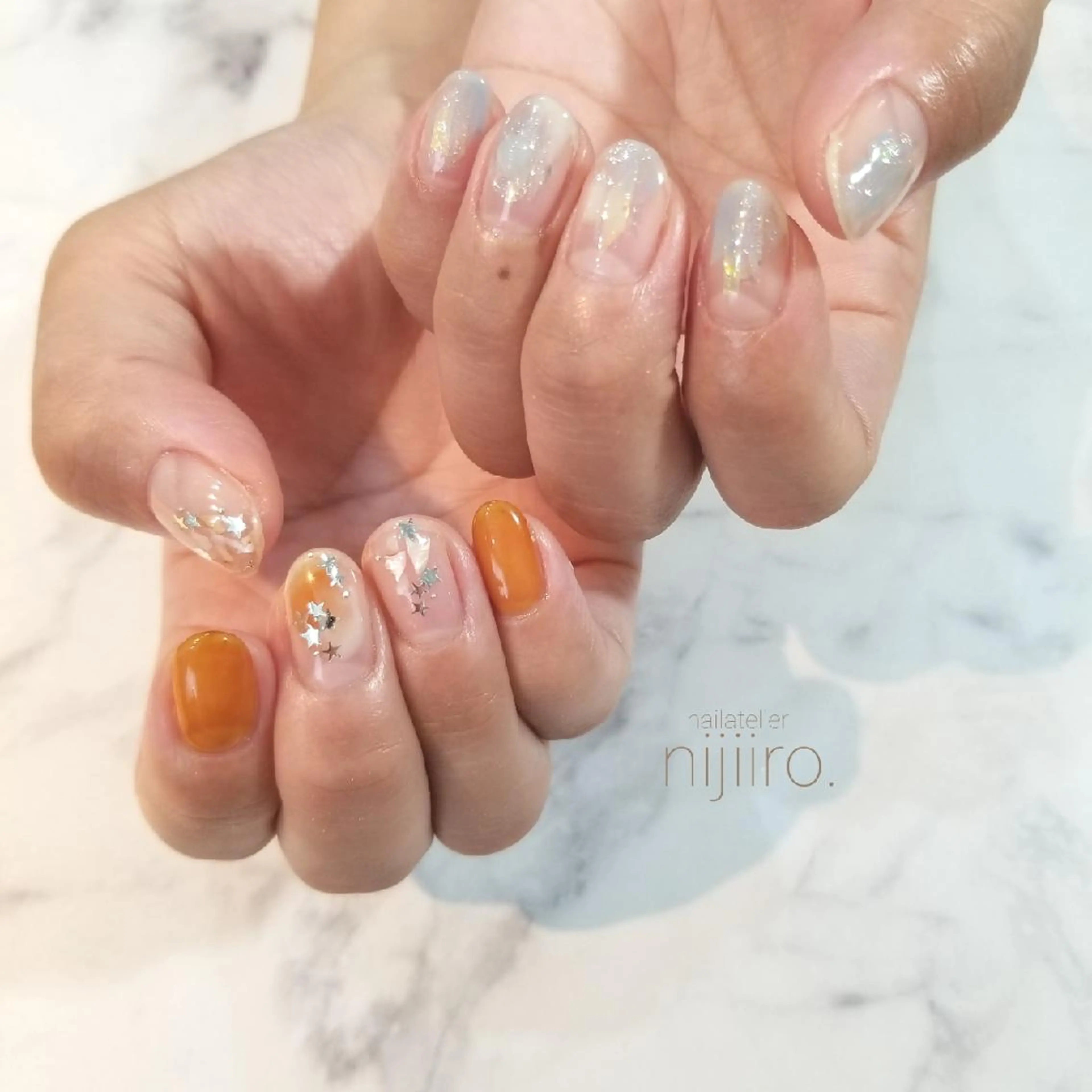 ネイル ハンドネイル nailatelier nijiiro.所属・nijiiro🌈 サトウのネイルデザイン