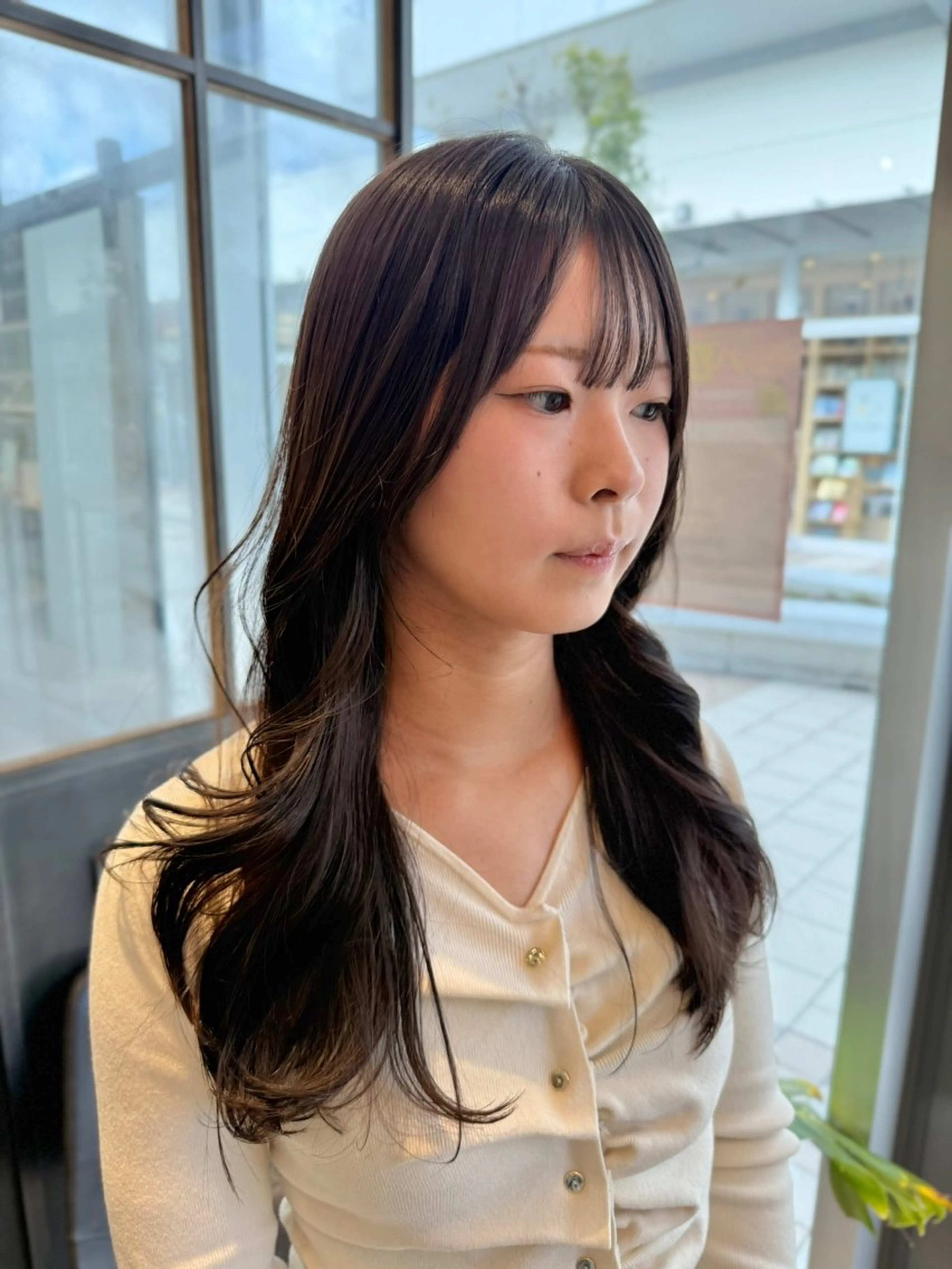 ロング カット ヘアカラー レイヤーカット /momocaのヘアスタイル