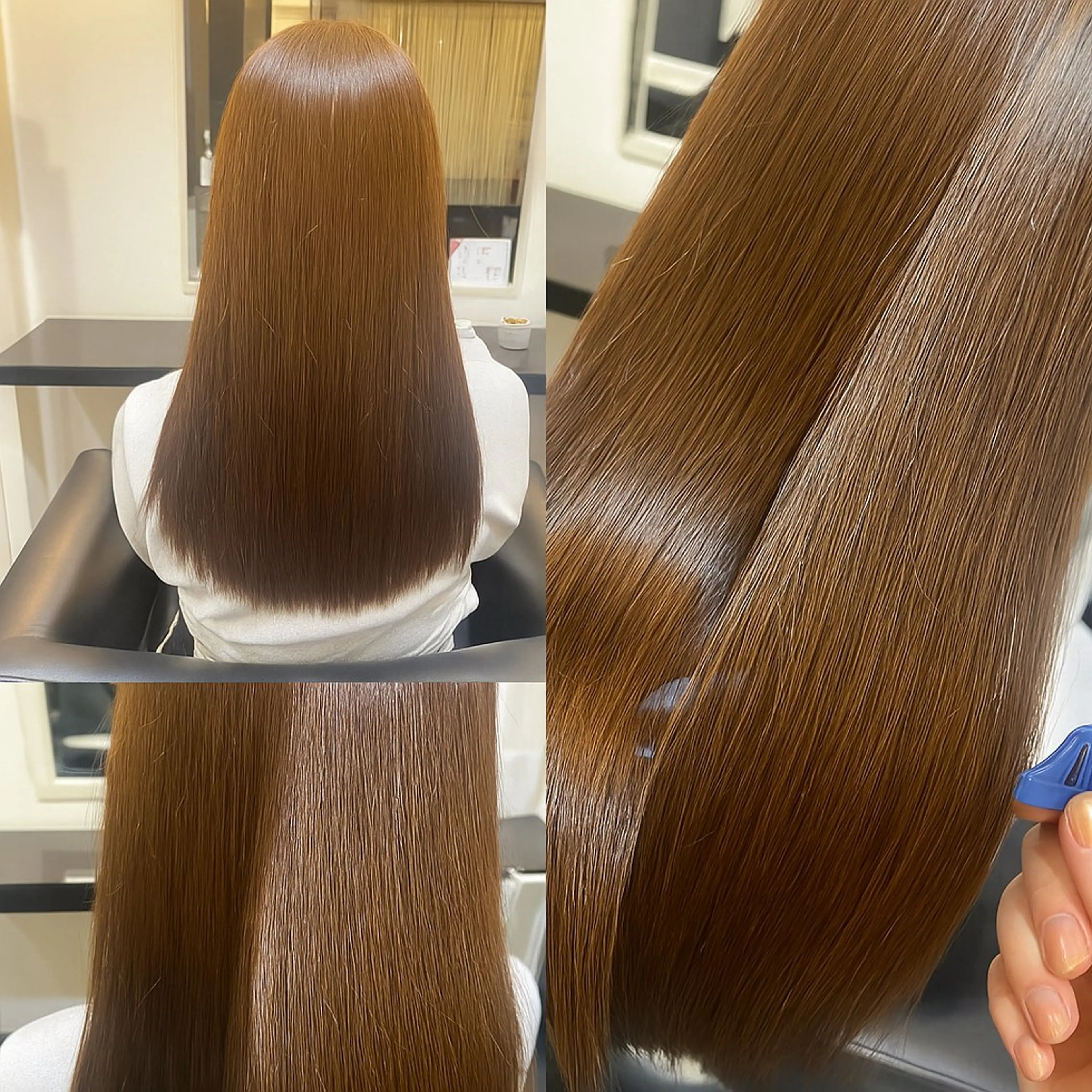 ロング カラー 髪質改善 トリートメント 福原 未来のヘアスタイル