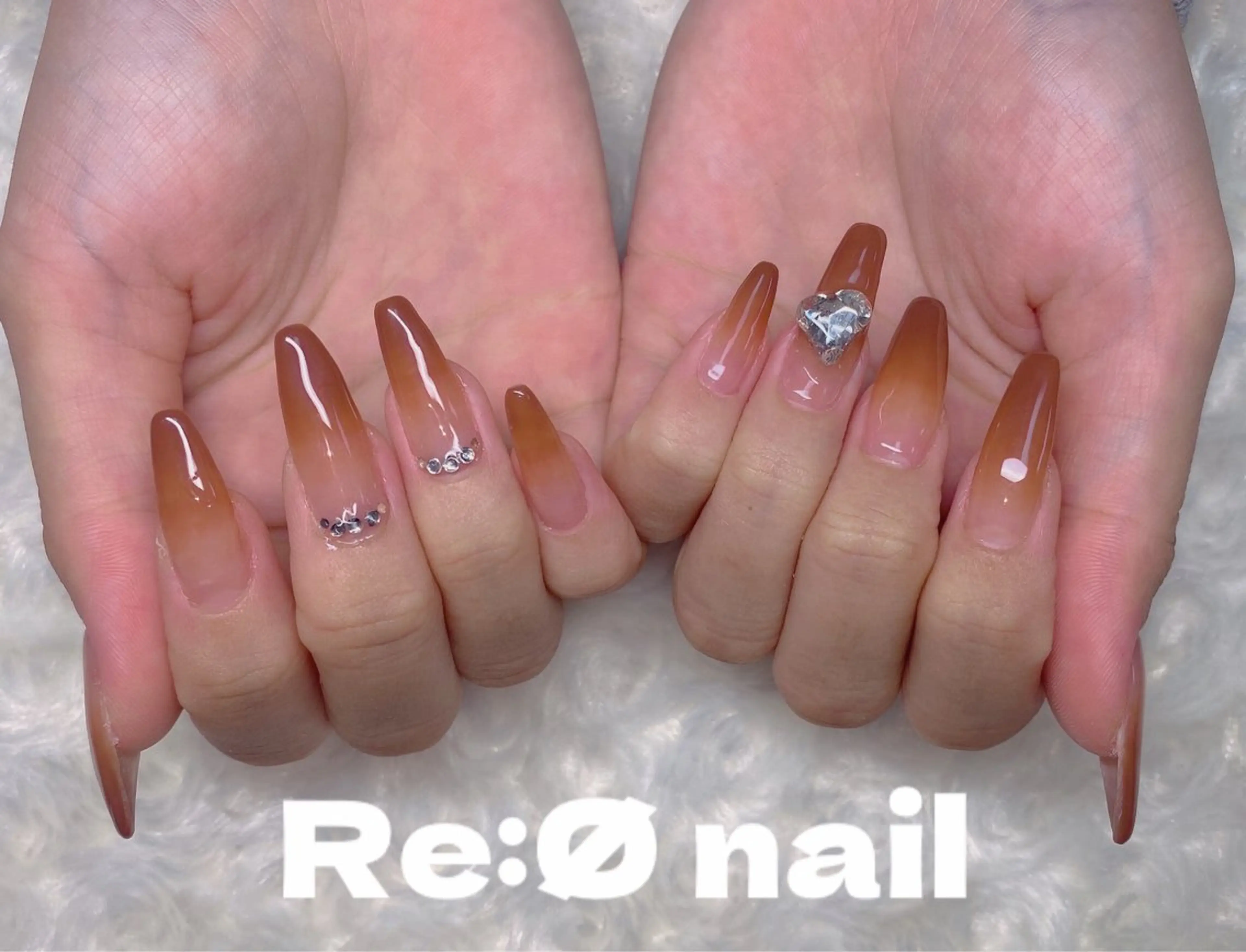 ネイル グラデーション ハンドネイル Re:Ø nail 🩵TSUJIのネイルデザイン