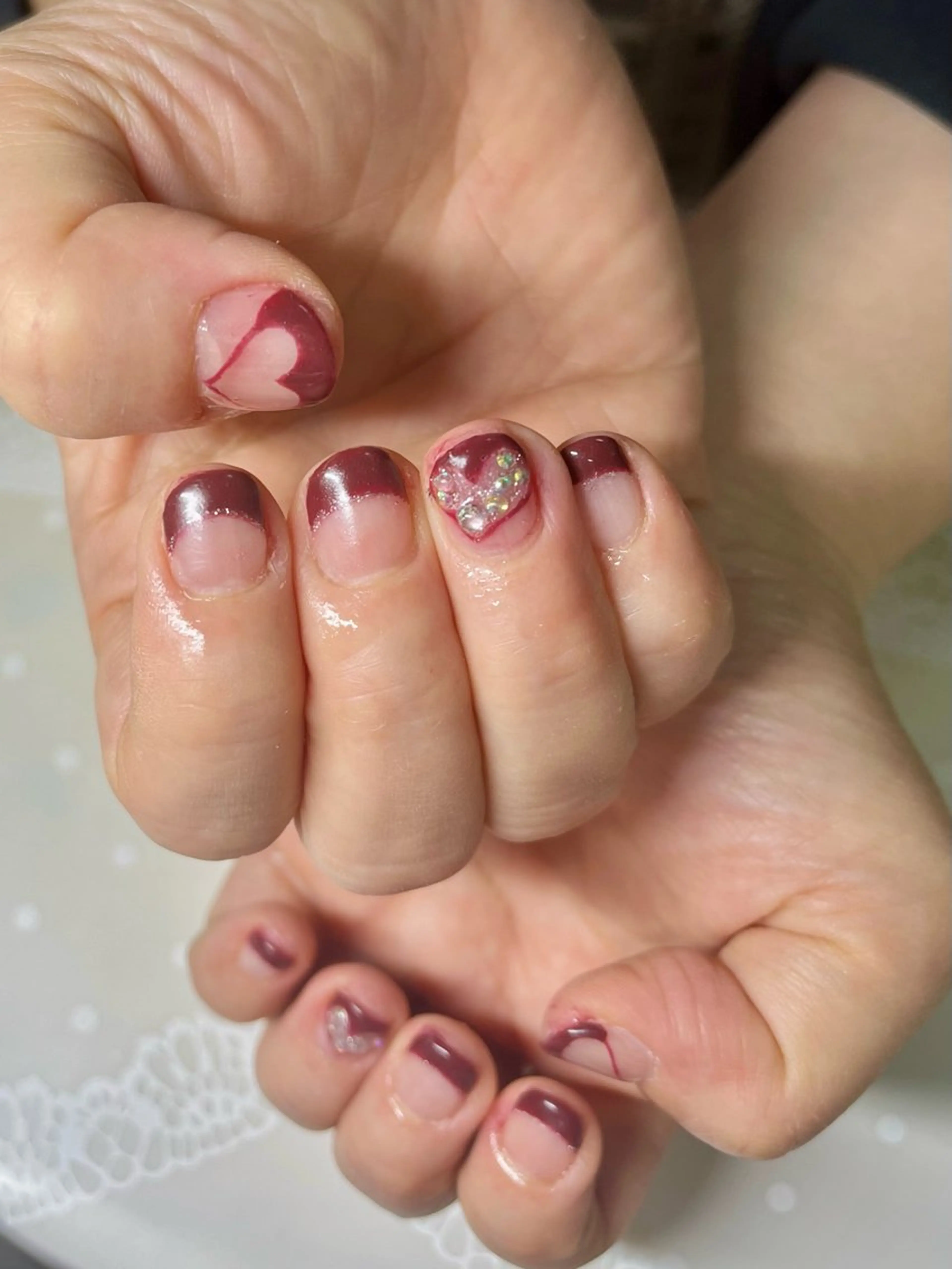 ネイル バレンタイン 新宿ネイルサロン ジェミディローサ所属・新宿ネイルサロン ジェミディローサのネイルデザイン