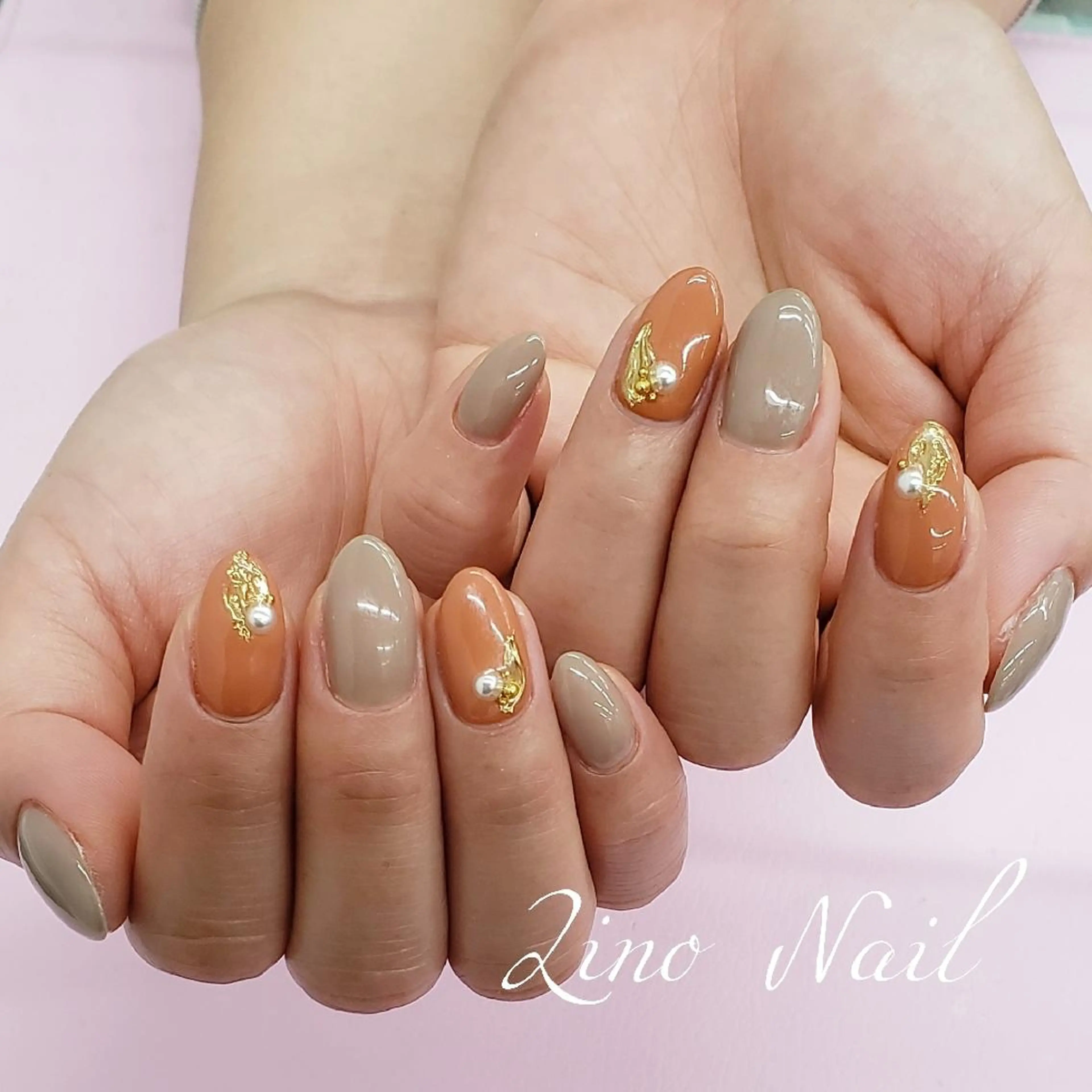 ネイル カジュアル ジェルネイル マットネイル ミラーネイル ニュアンスネイル ハンドネイル Lino Nailのネイルデザイン