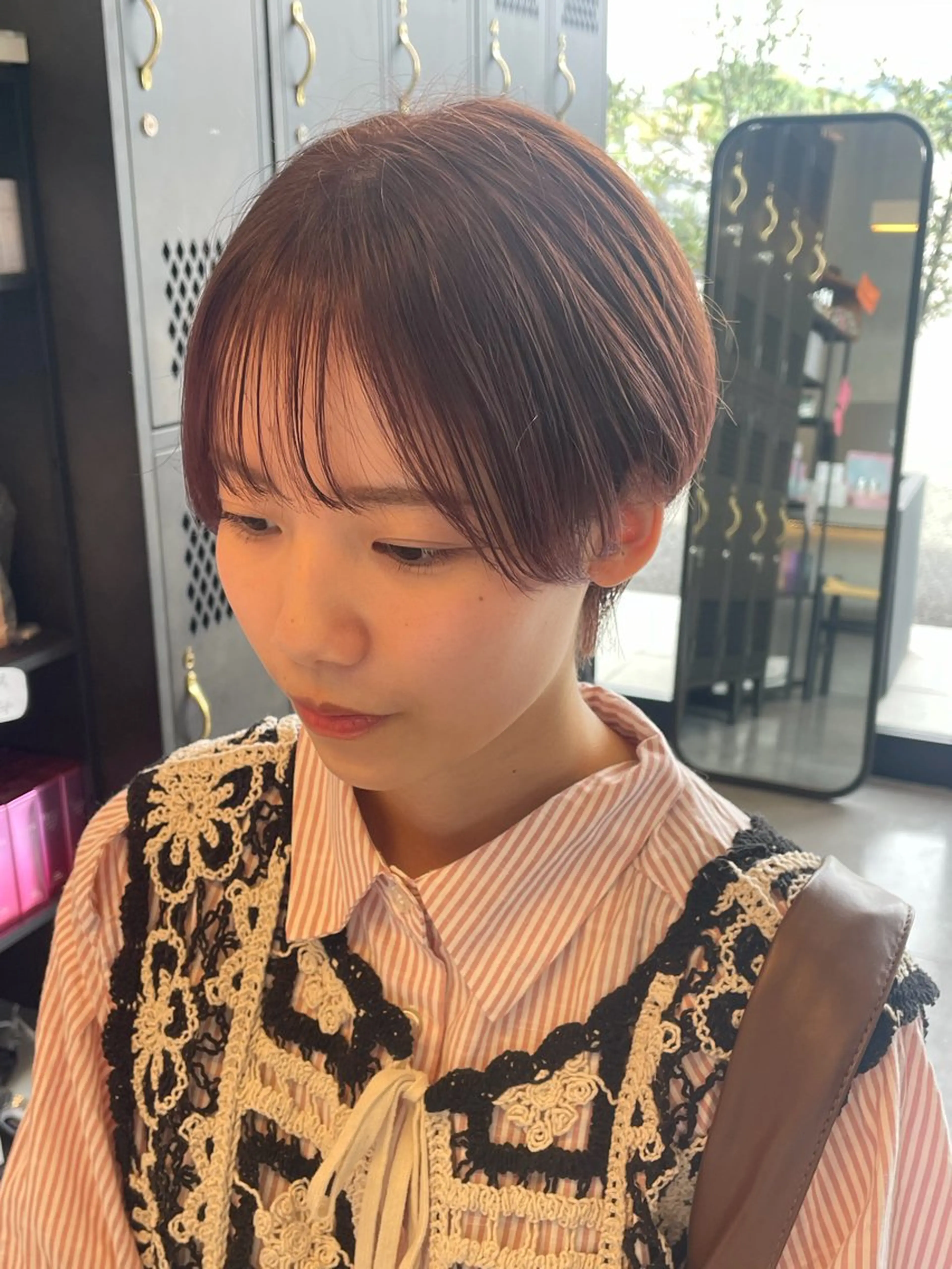 ショート ショートヘア カット ヘアカラー トリートメント 柄澤 菜南子のヘアスタイル