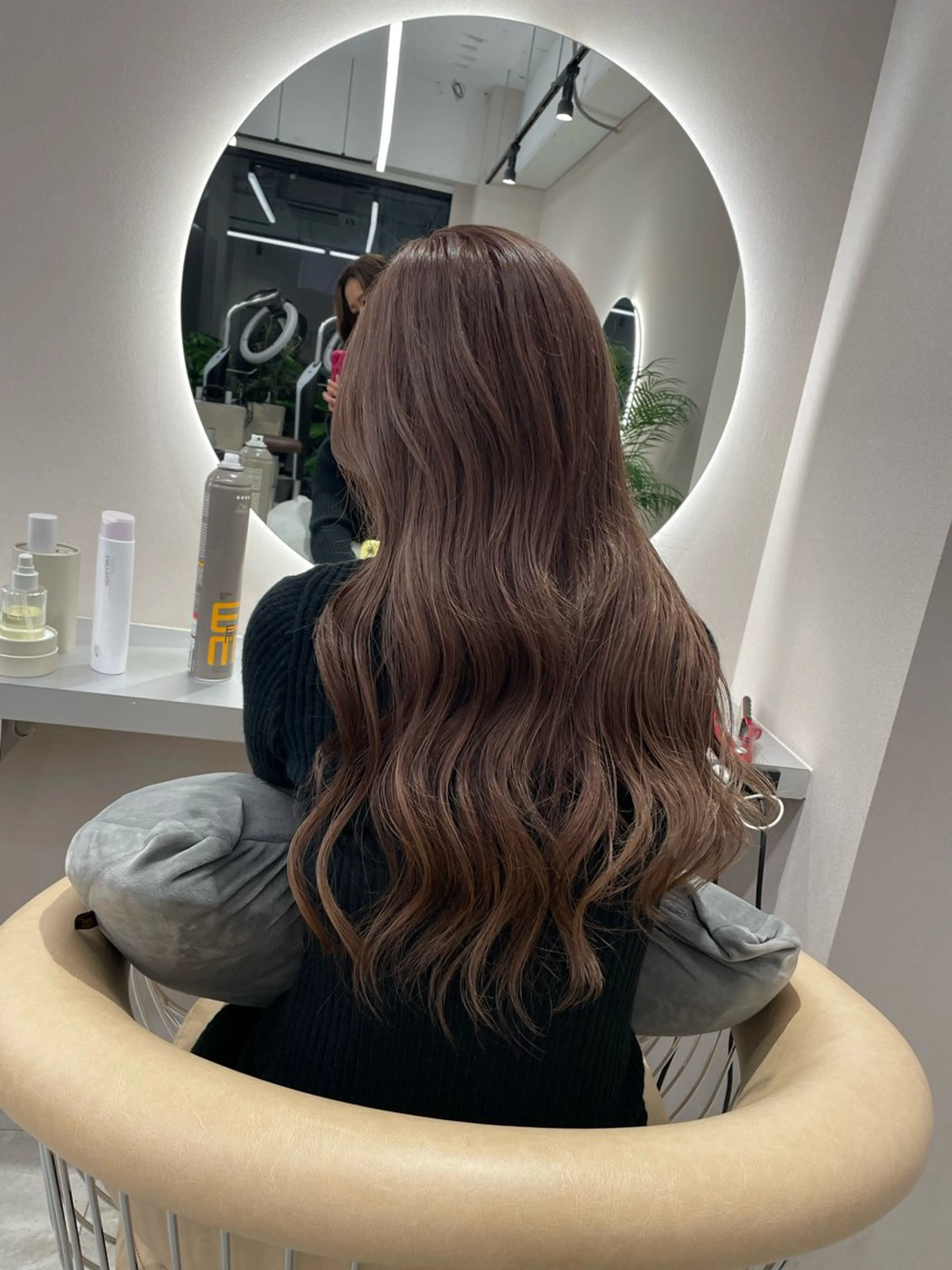 ロング 奥野 妃南のヘアスタイル