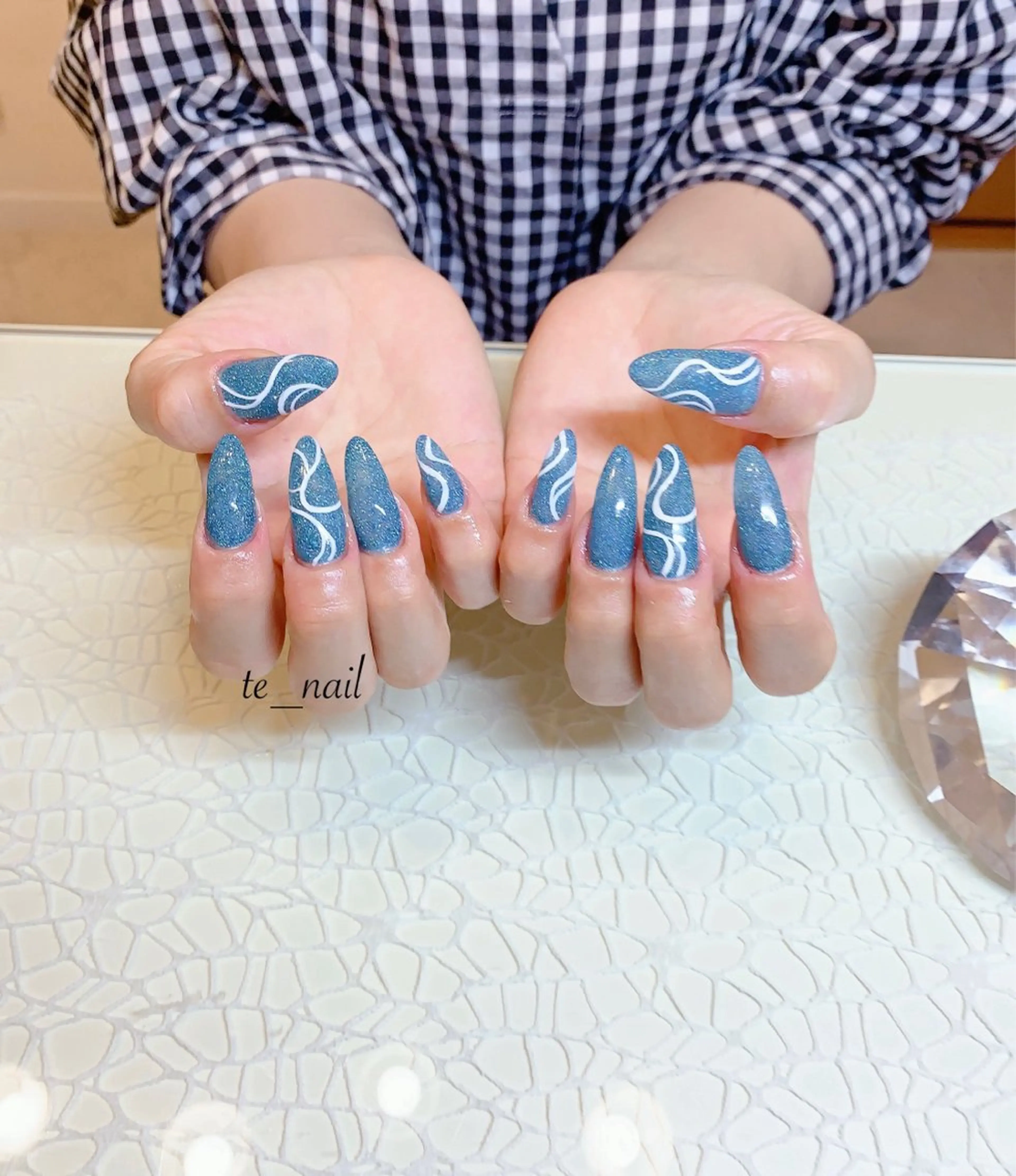 ネイル アートネイル フラッシュネイル ｔe_ nailのネイルデザイン