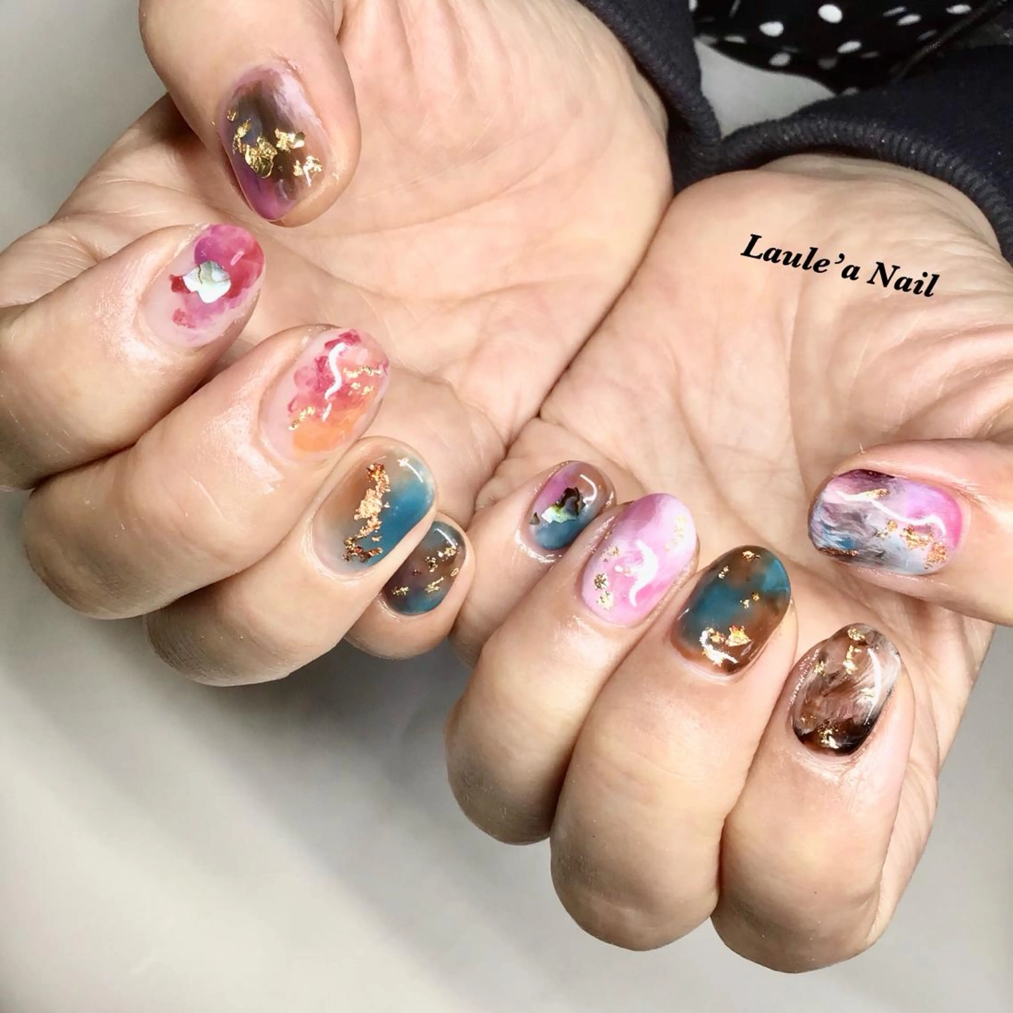 ロング キッズ ネイル マツエク・マツパ 福田 加奈のネイルデザイン