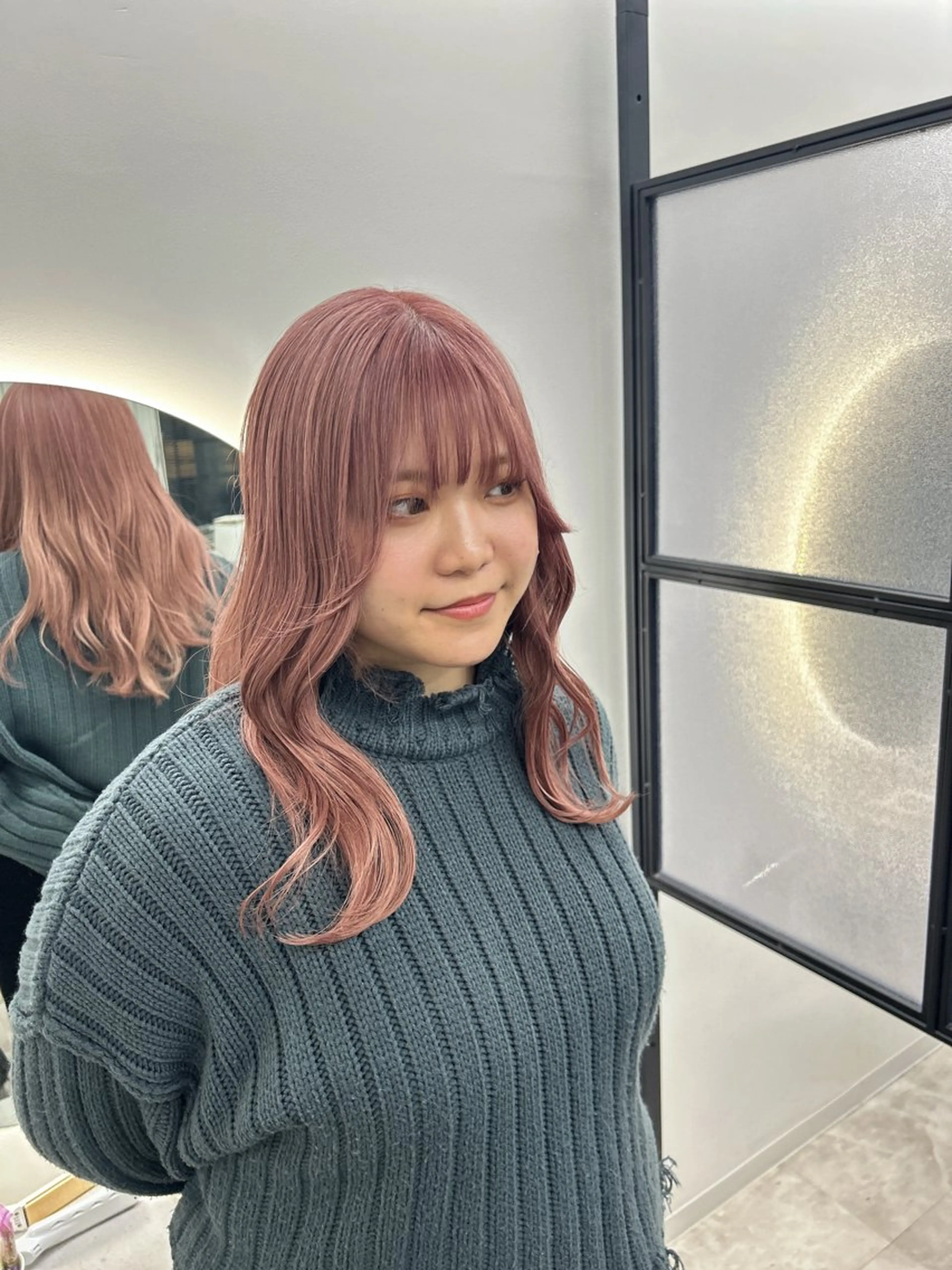 セミロング ヘアカラー ✨パーマ×ハイトーン Futo✨のヘアスタイル