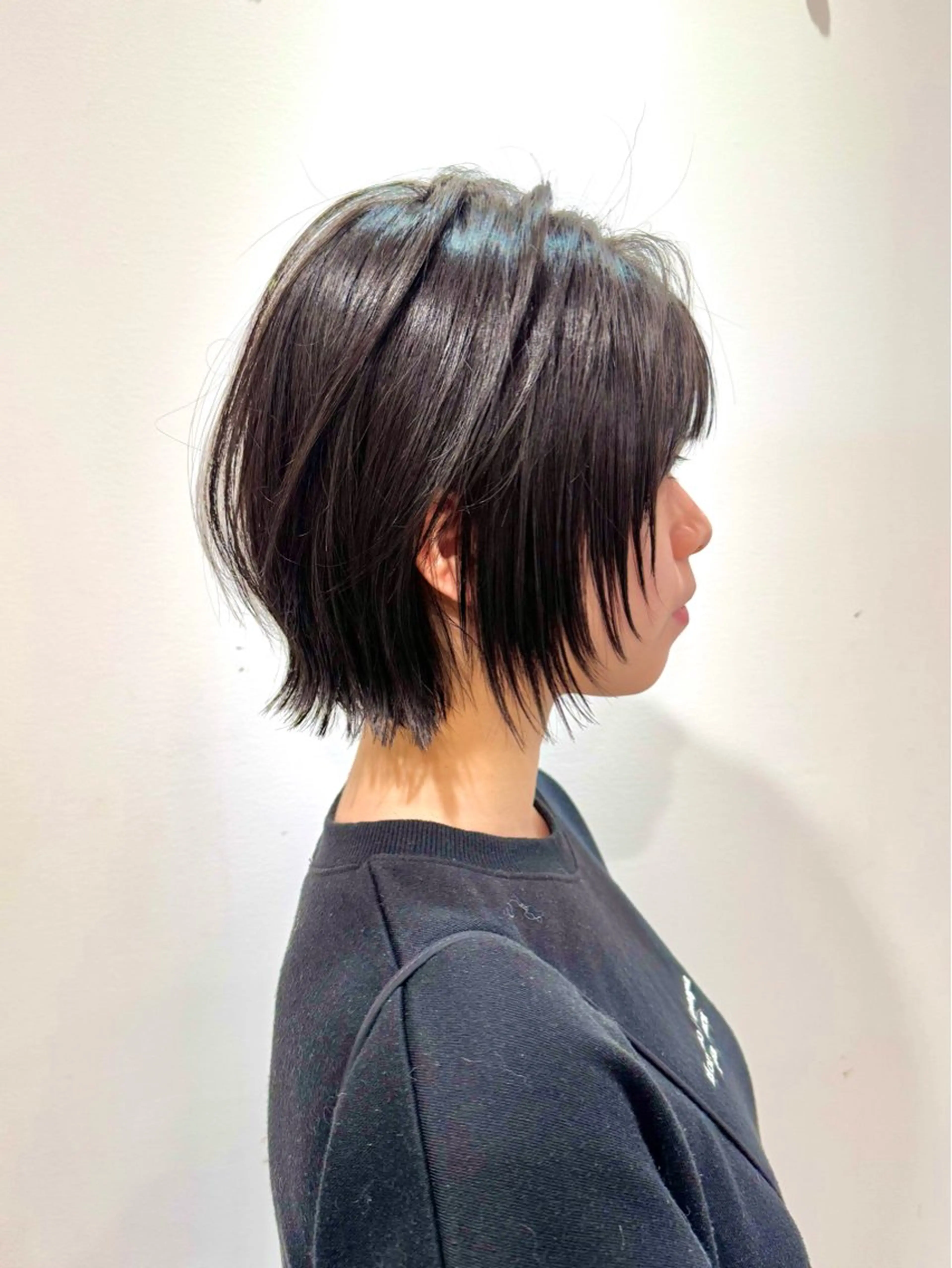 ミディアム ボブ レイヤーカット ウルフカット ウルフボブ カット トリートメント ハイトーン/レイヤー /ウルフ⭐️永田⭐️のヘアスタイル