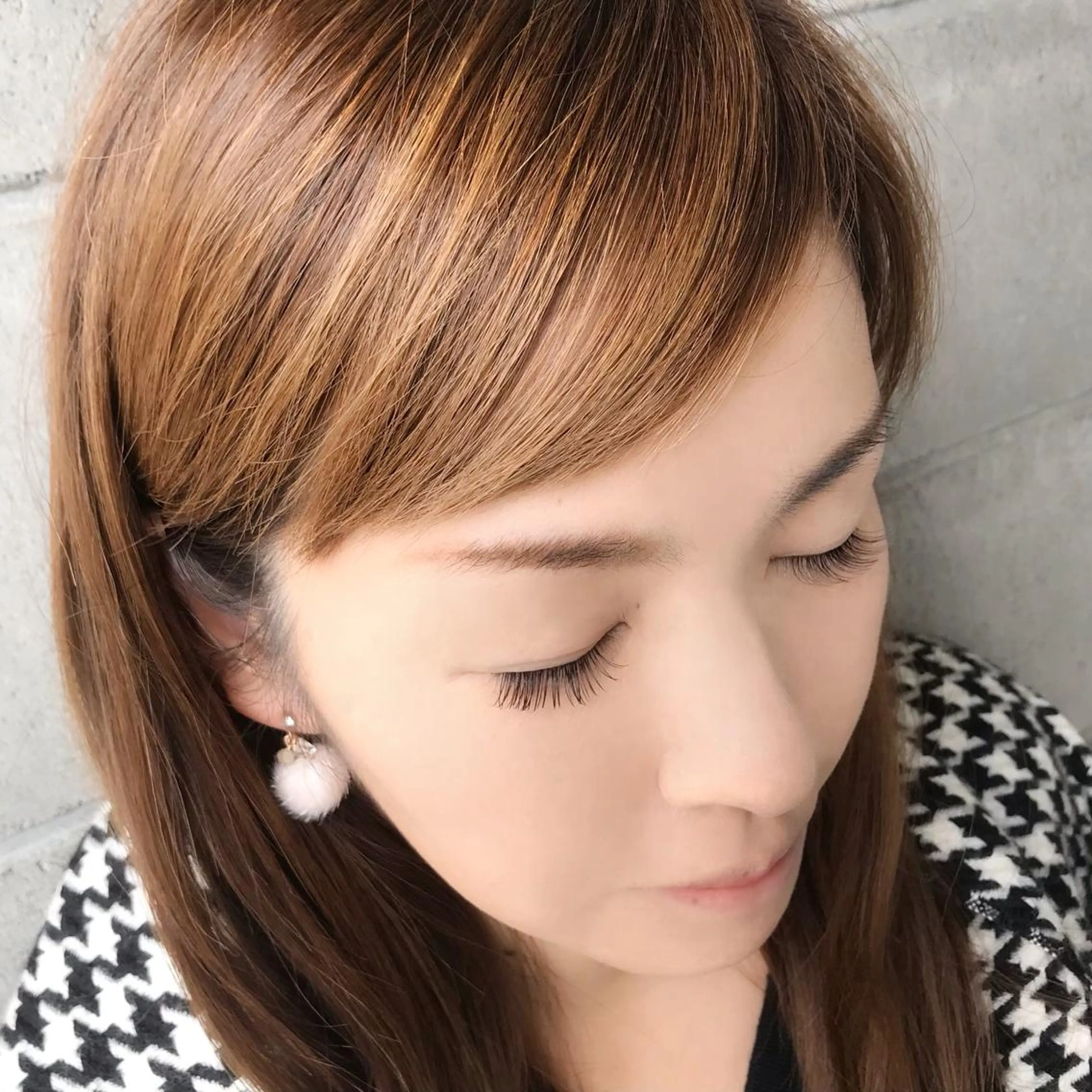 マツエク・マツパ Cカール カラーマツエク フラットラッシュ 目尻長め マツエク francesca eyelash所属・中島 顕子のマツエク・マツパデザイン