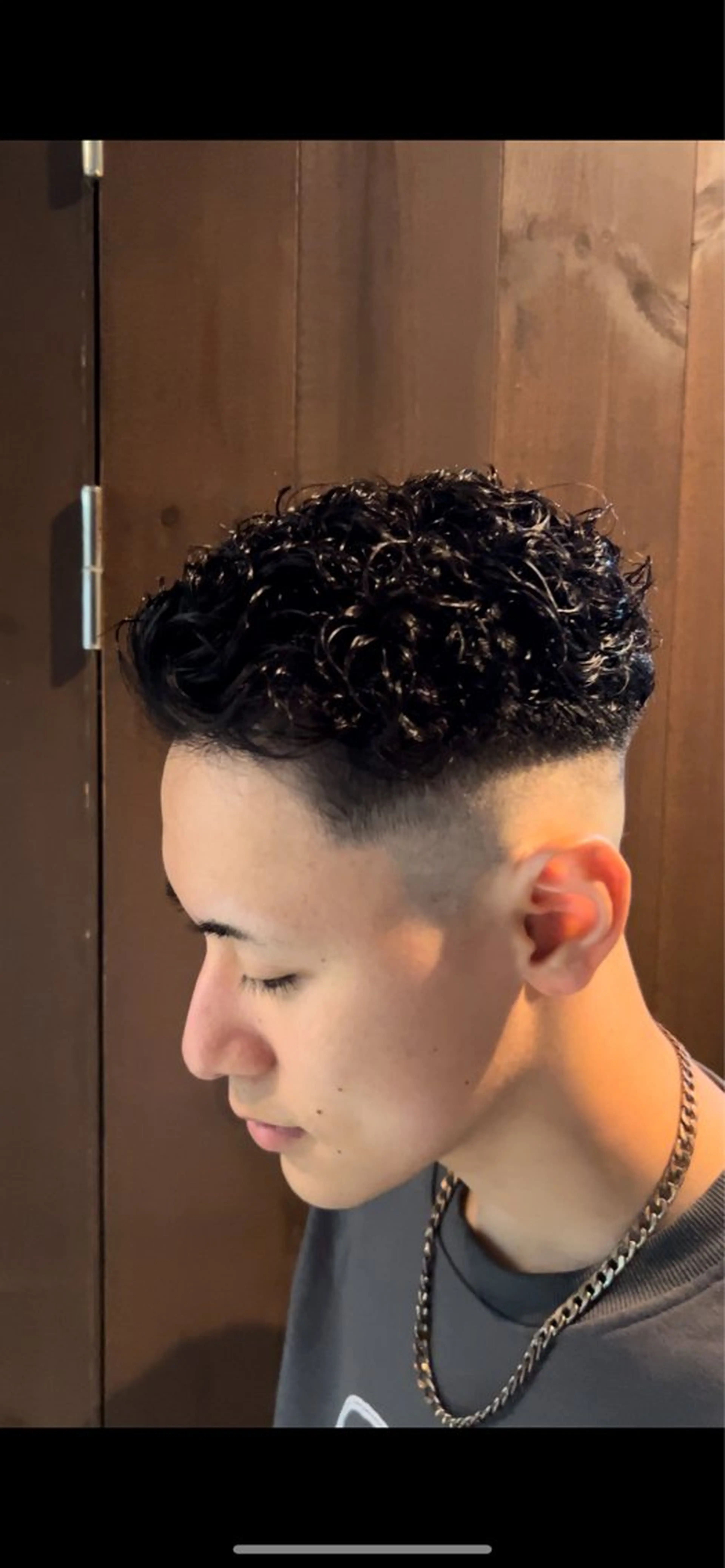 ショート パーマ メンズ フェードカット メンズパーマ FOCUS天王台店所属・中野 一哉のヘアスタイル