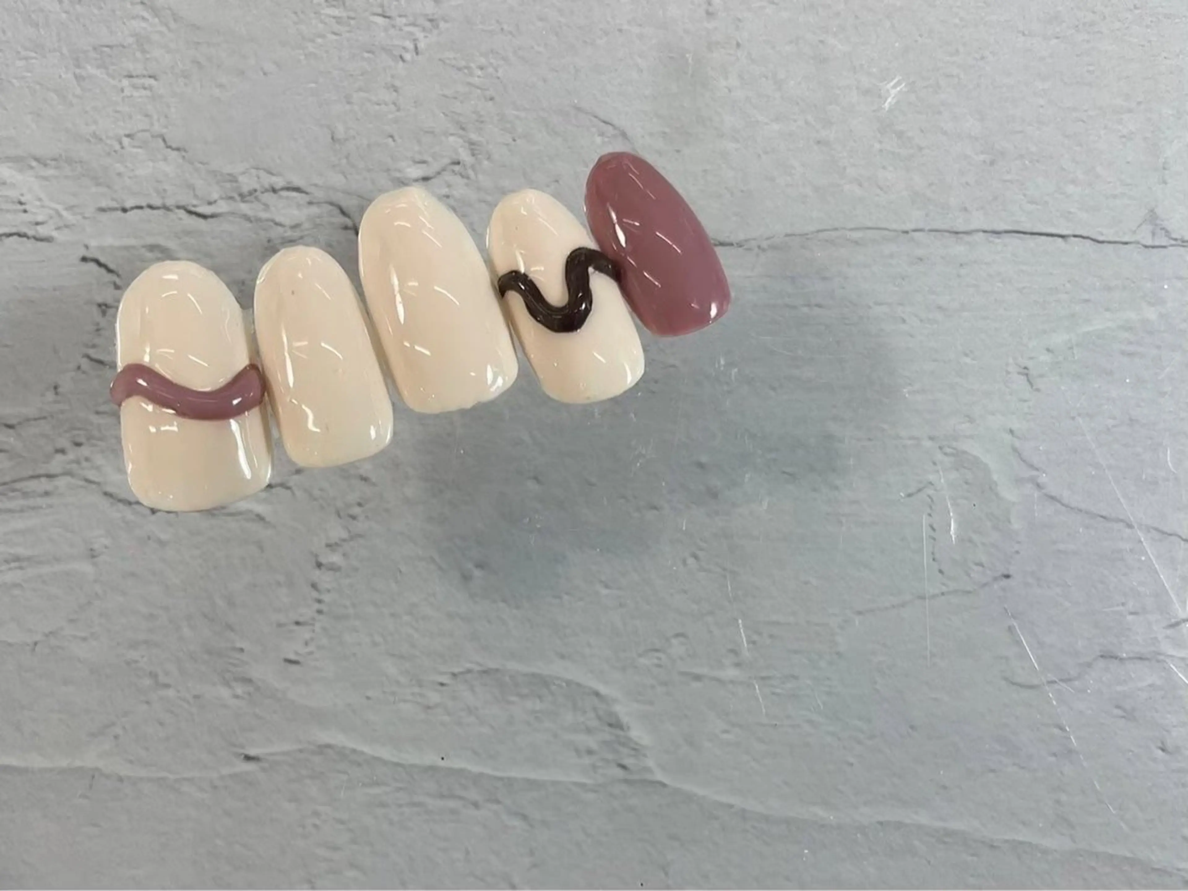 ネイル アートネイル ネイルチップ ⭐︎休業中の練習⭐︎ JNA認定講師髙橋のネイルデザイン