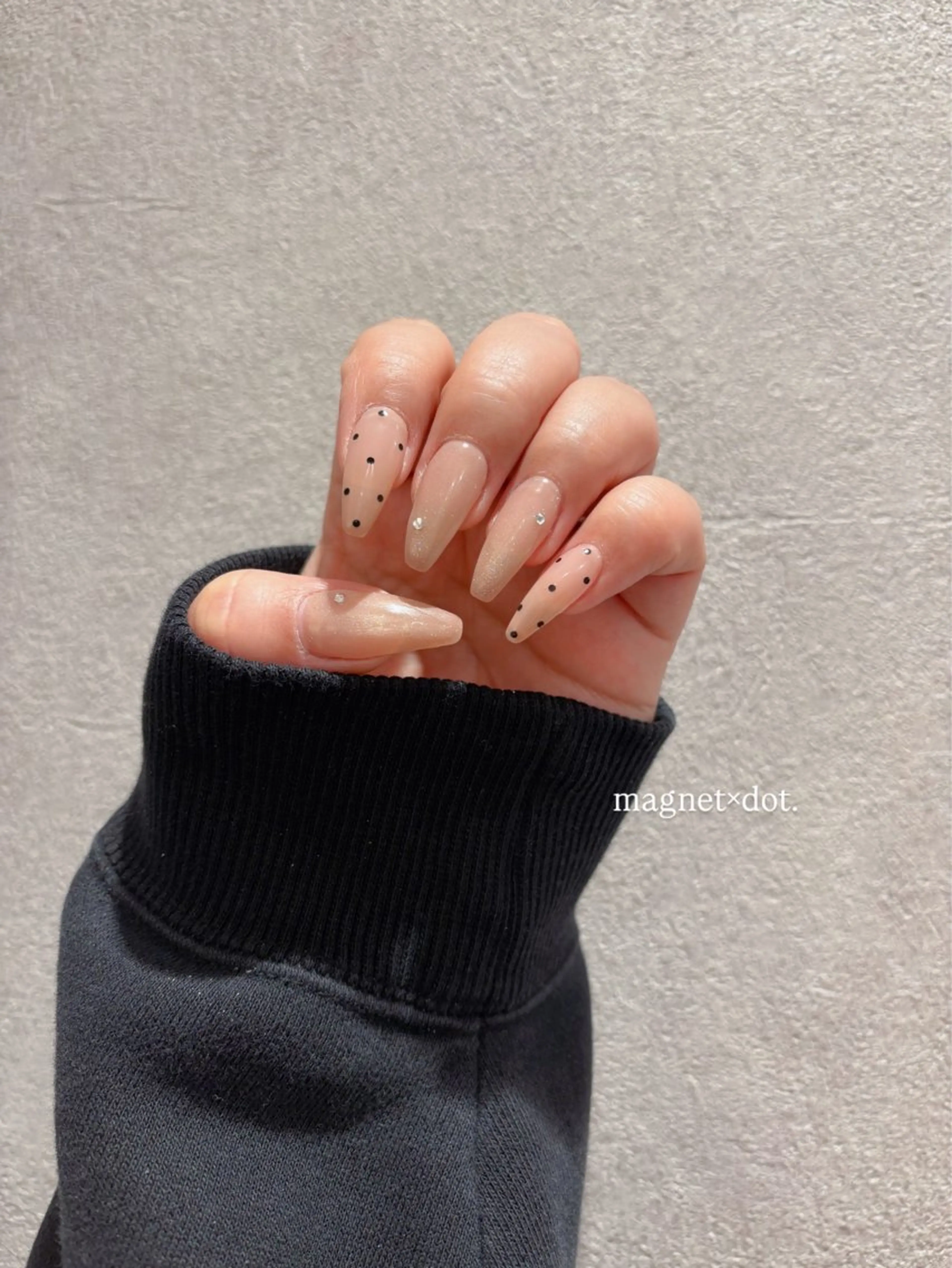 ネイル ドット ガーリー マグネットネイル ハンドネイル She nail studio 原宿所属・パラジェル有/ スカルプ/mahoのネイルデザイン