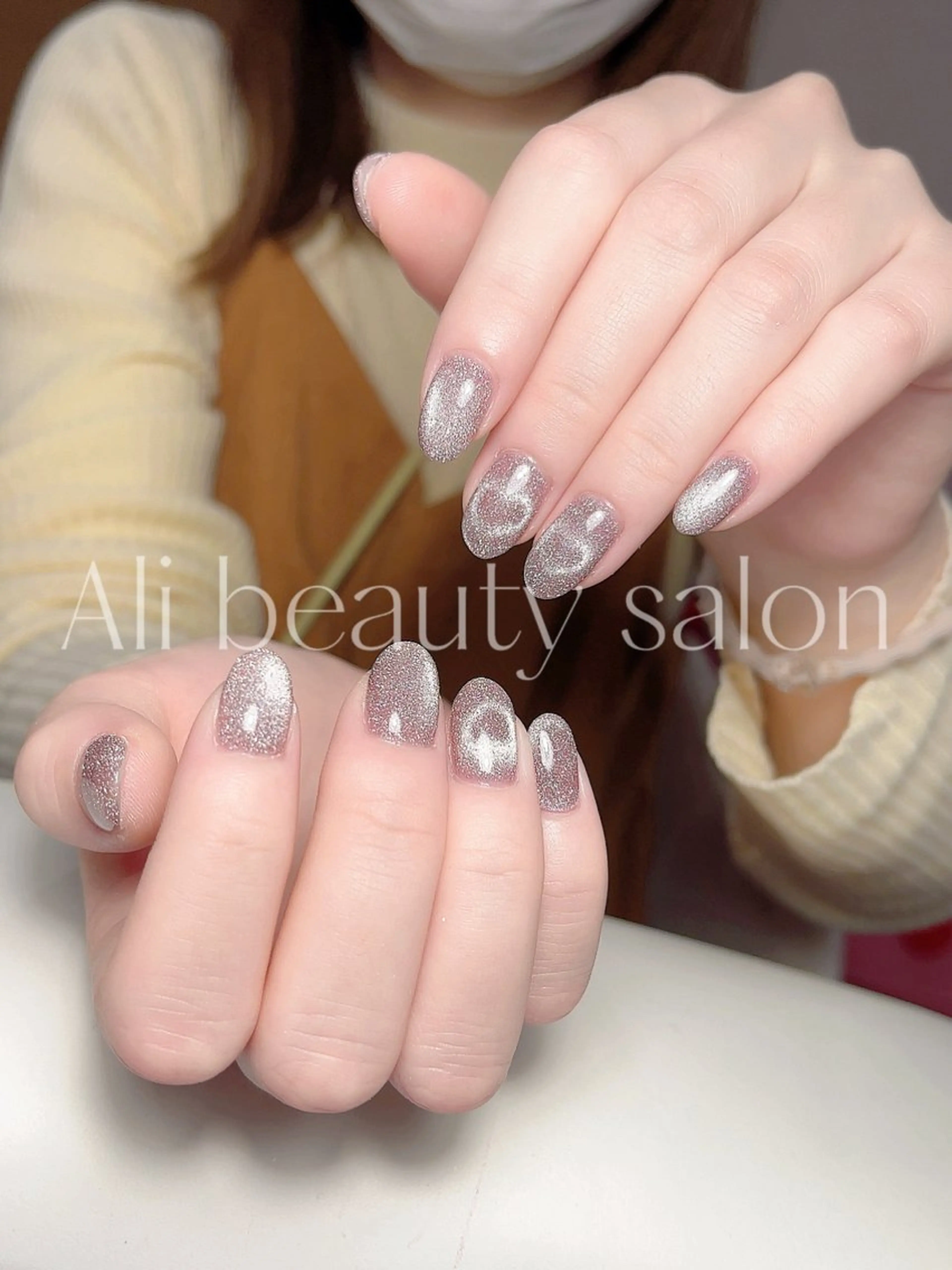 ネイル ハート マグネットネイル ハンドネイル Ali 新小岩 ネイル専門のネイルデザイン