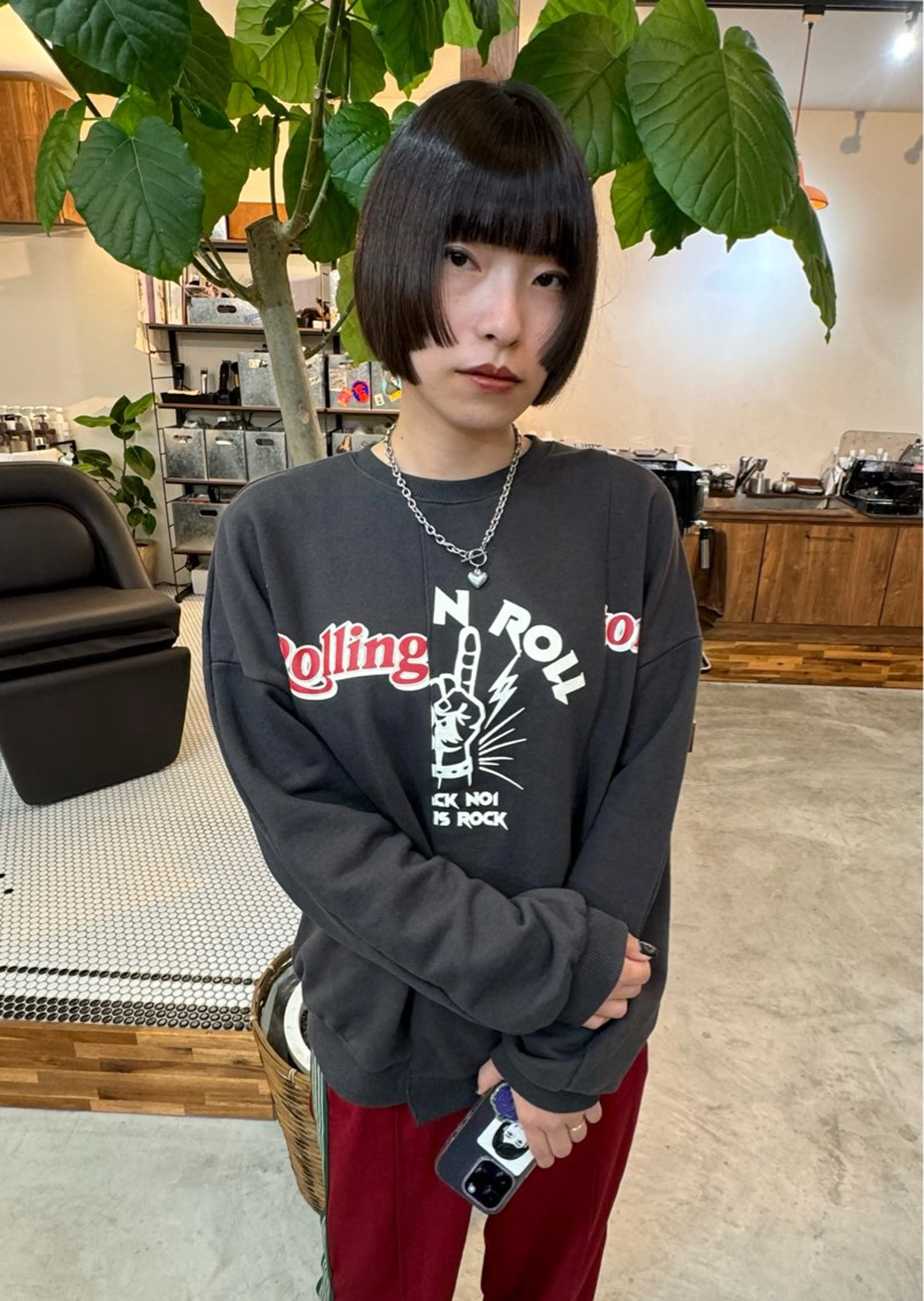 ショート 顔周りカット カット (h)wim ウィムのヘアスタイル