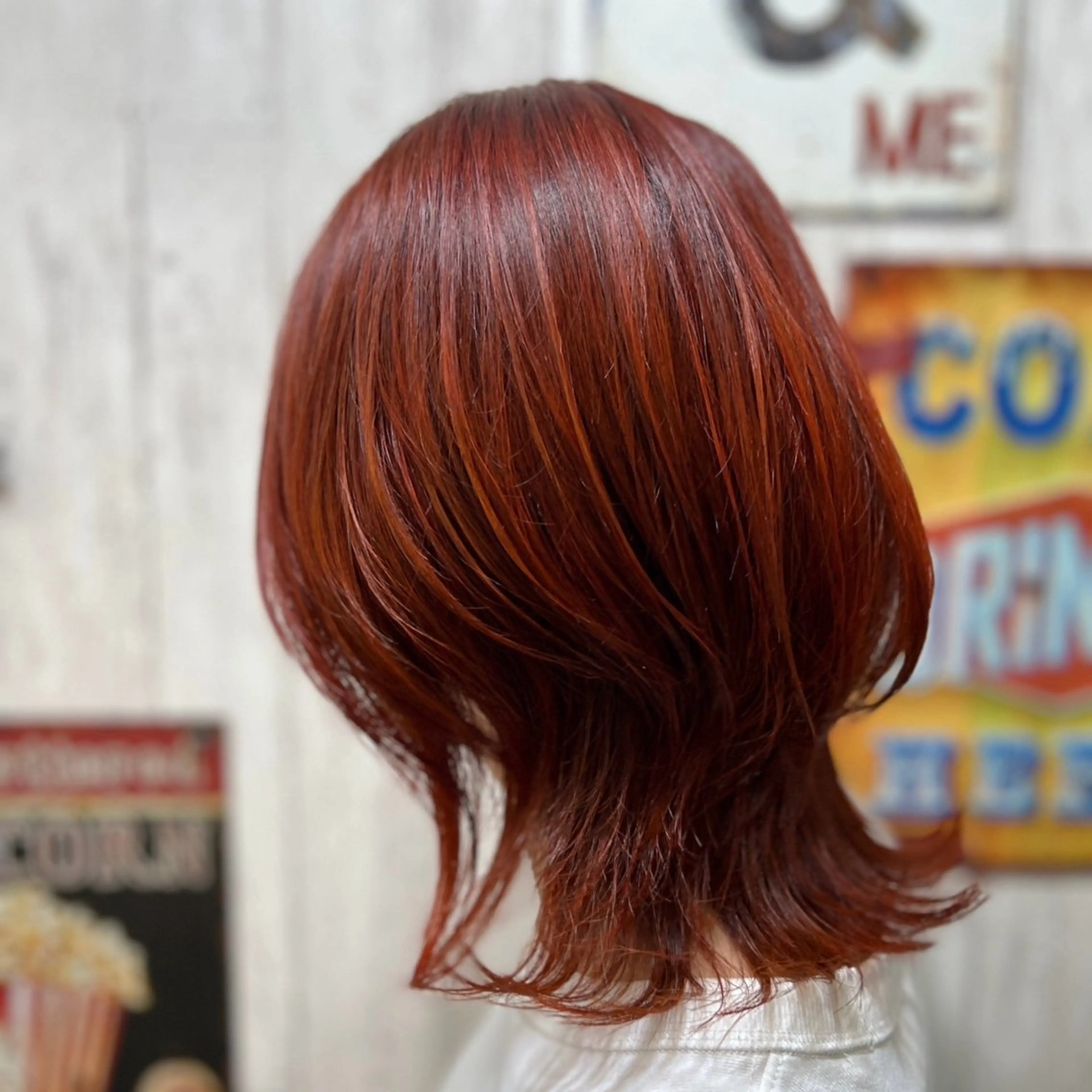 ミディアム ヘアカラー 原 勇人のヘアスタイル