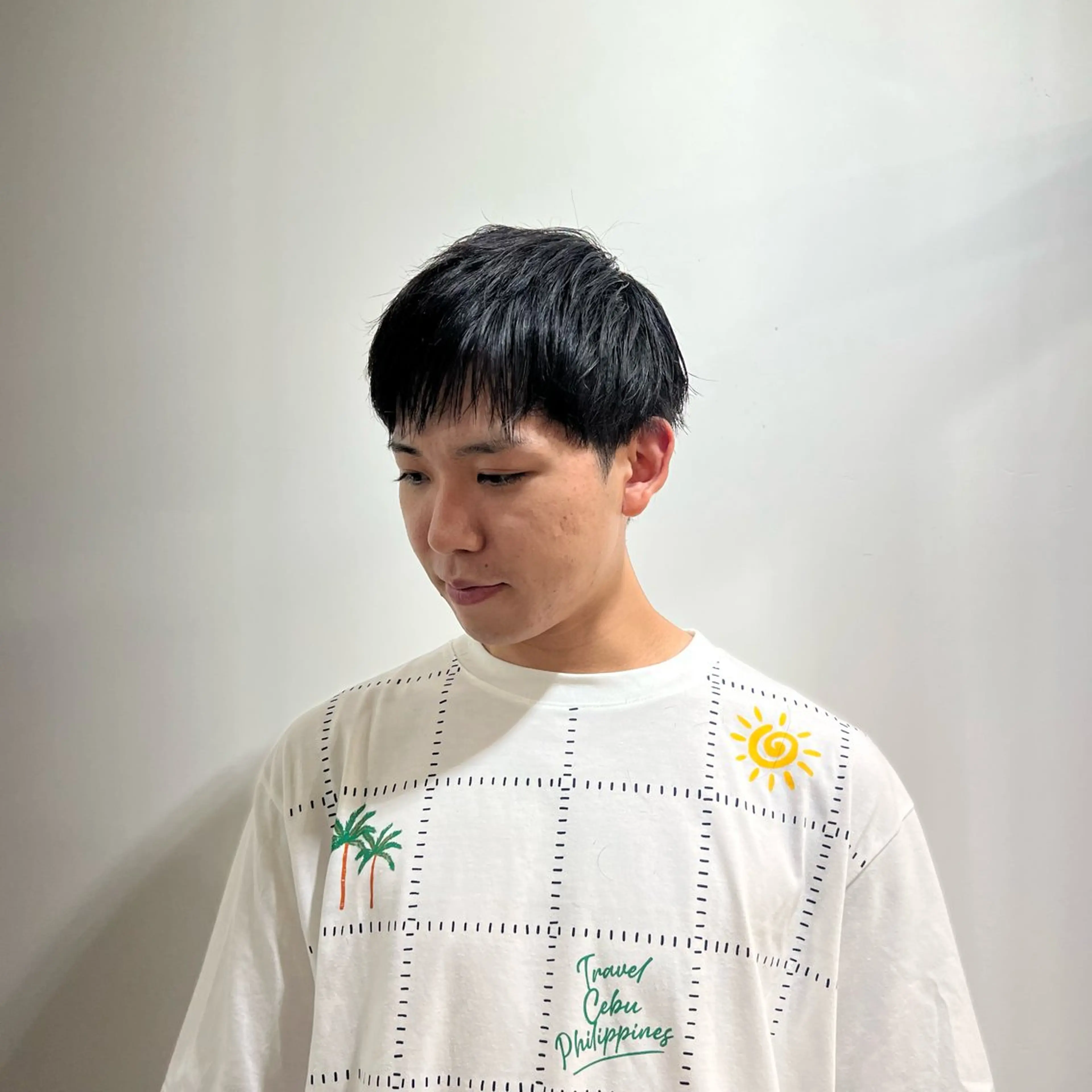 メンズ ワタナベ モカ🦢ダブルカラーのヘアスタイル