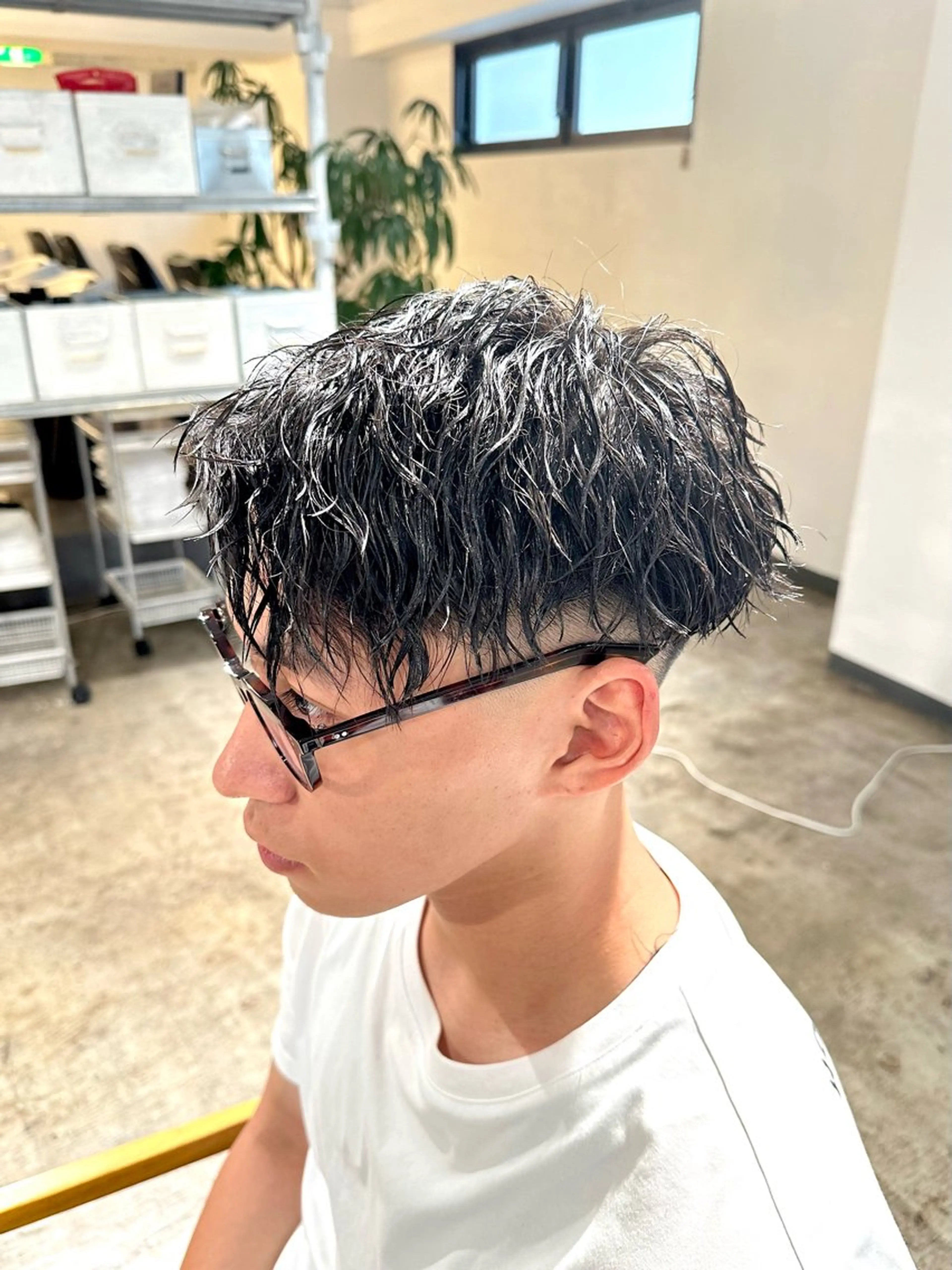 メンズ メンズパーマ カット パーマ トリートメント 骨格補正施術/メンズ 専門美容師/YUYAのヘアスタイル